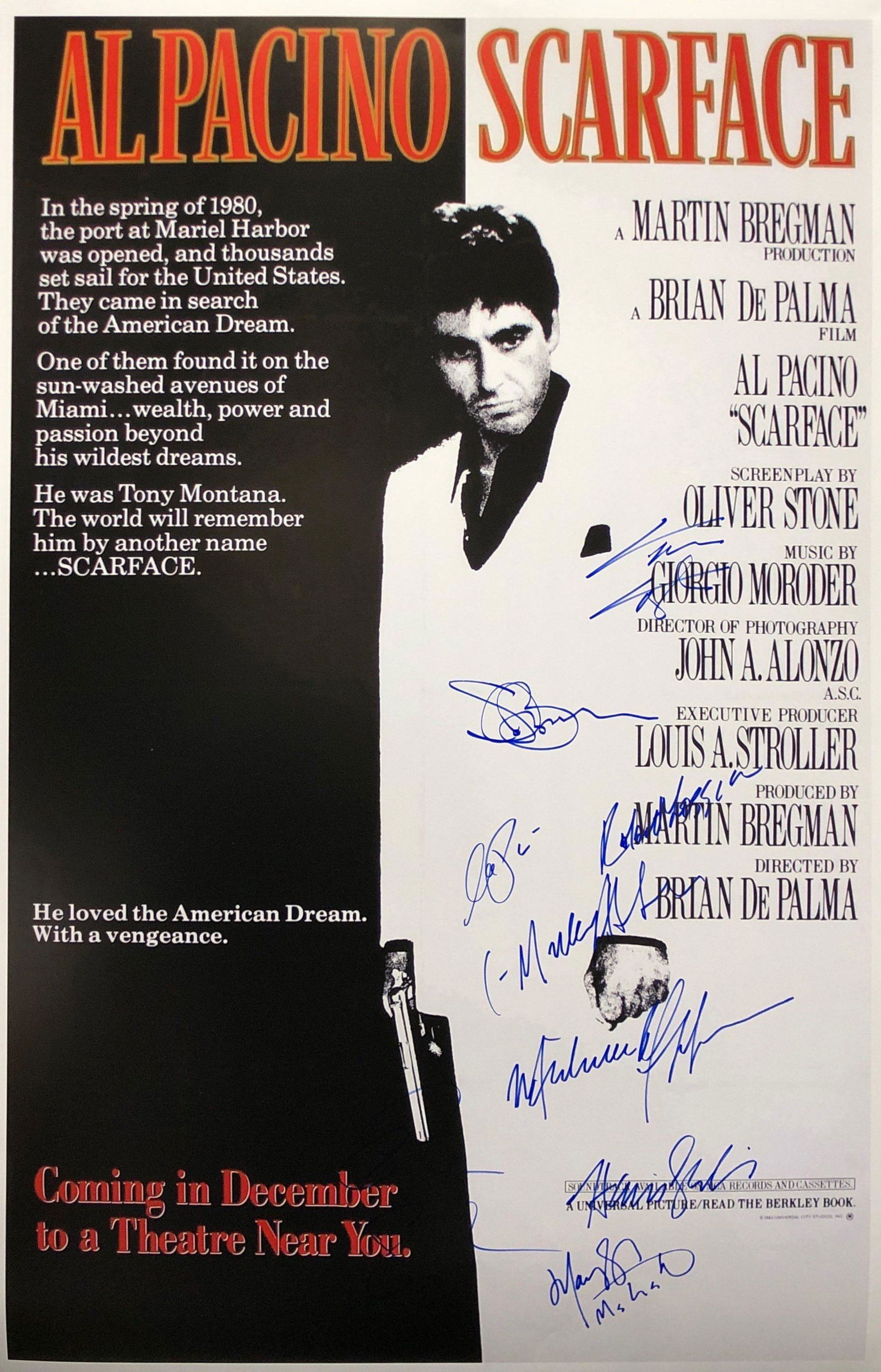 Scarface Signed Autographed Poster Al Pacino Michelle: Our company has been collectibles business since 2008. All items are unique and valuable for all the collectors. Our company is all online based and will be shipping from our warehouses or different c