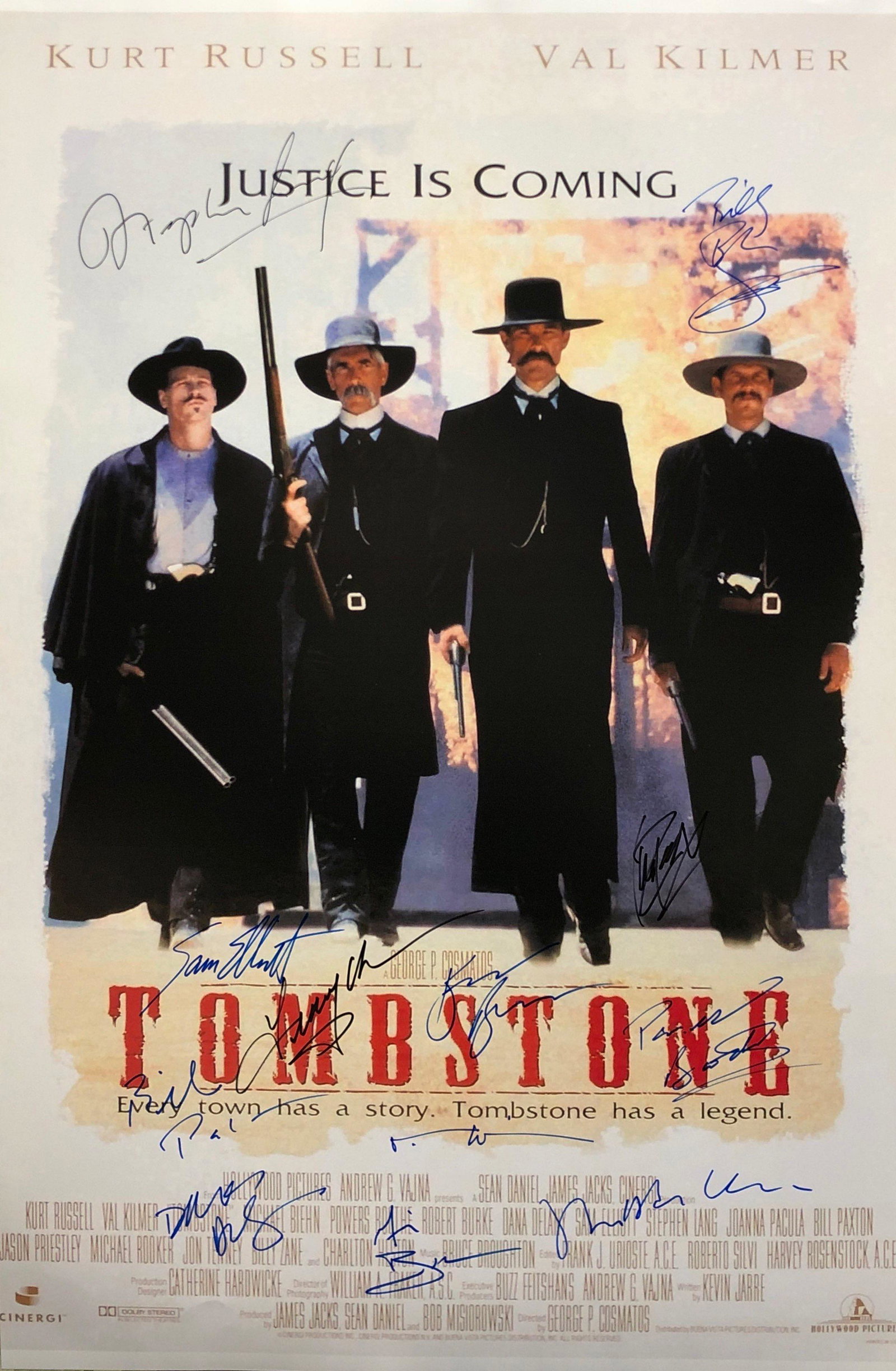 Tombstone Signed Autographed Poster Kurt Russell: Our company has been collectibles business since 2008. All items are unique and valuable for all the collectors. Our company is all online based and will be shipping from our warehouses or different c