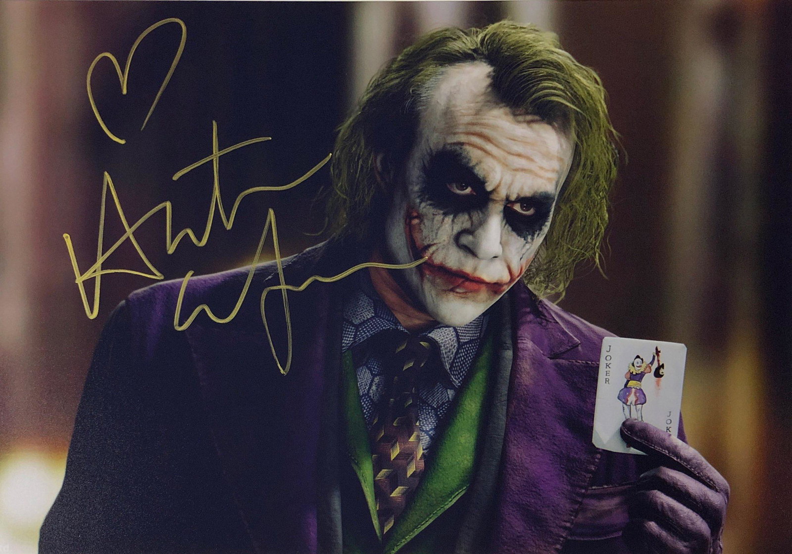 Joker Photo Heath Ledger Autographed Signed: Our company has been collectibles business since 2008. All items are unique and valuable for all the collectors. Our company is all online based and will be shipping from our warehouses or different c