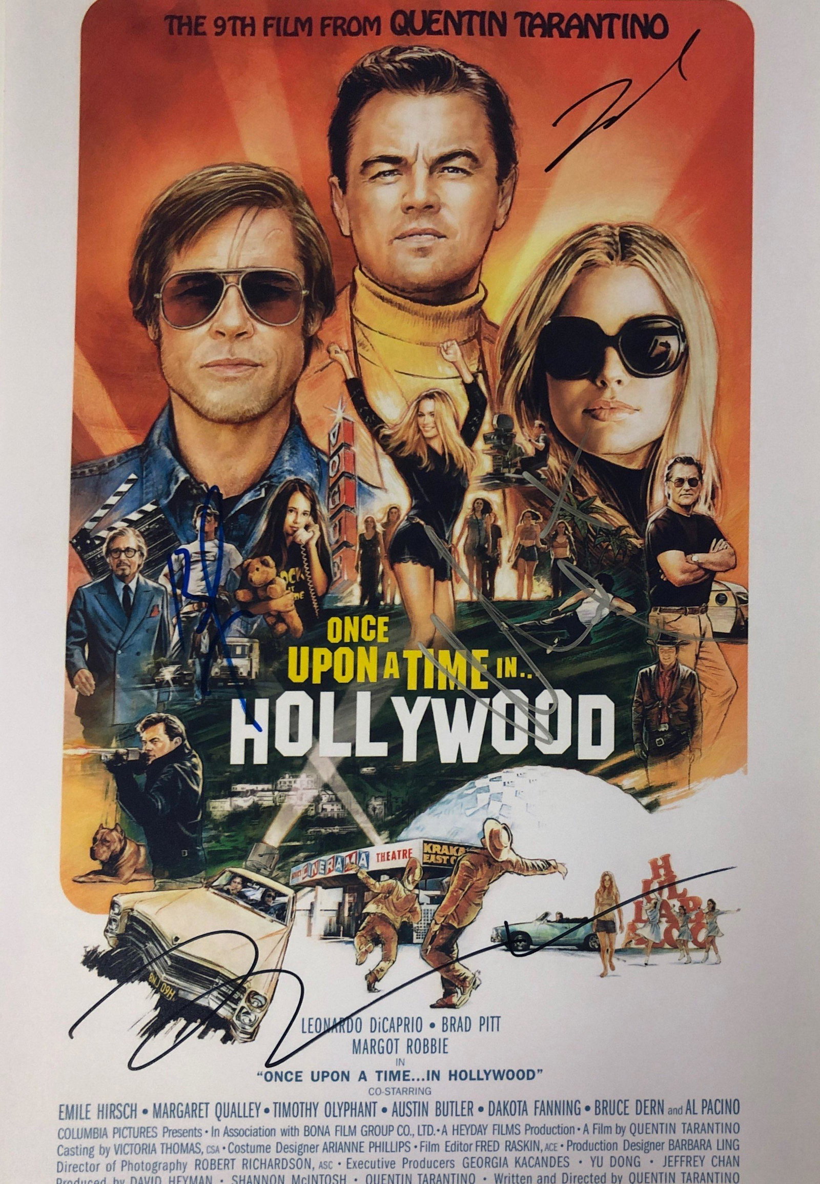 Once upon a time in Hollywood Photo Autographed Signed: Our company has been collectibles business since 2008. All items are unique and valuable for all the collectors. Our company is all online based and will be shipping from our warehouses or different c
