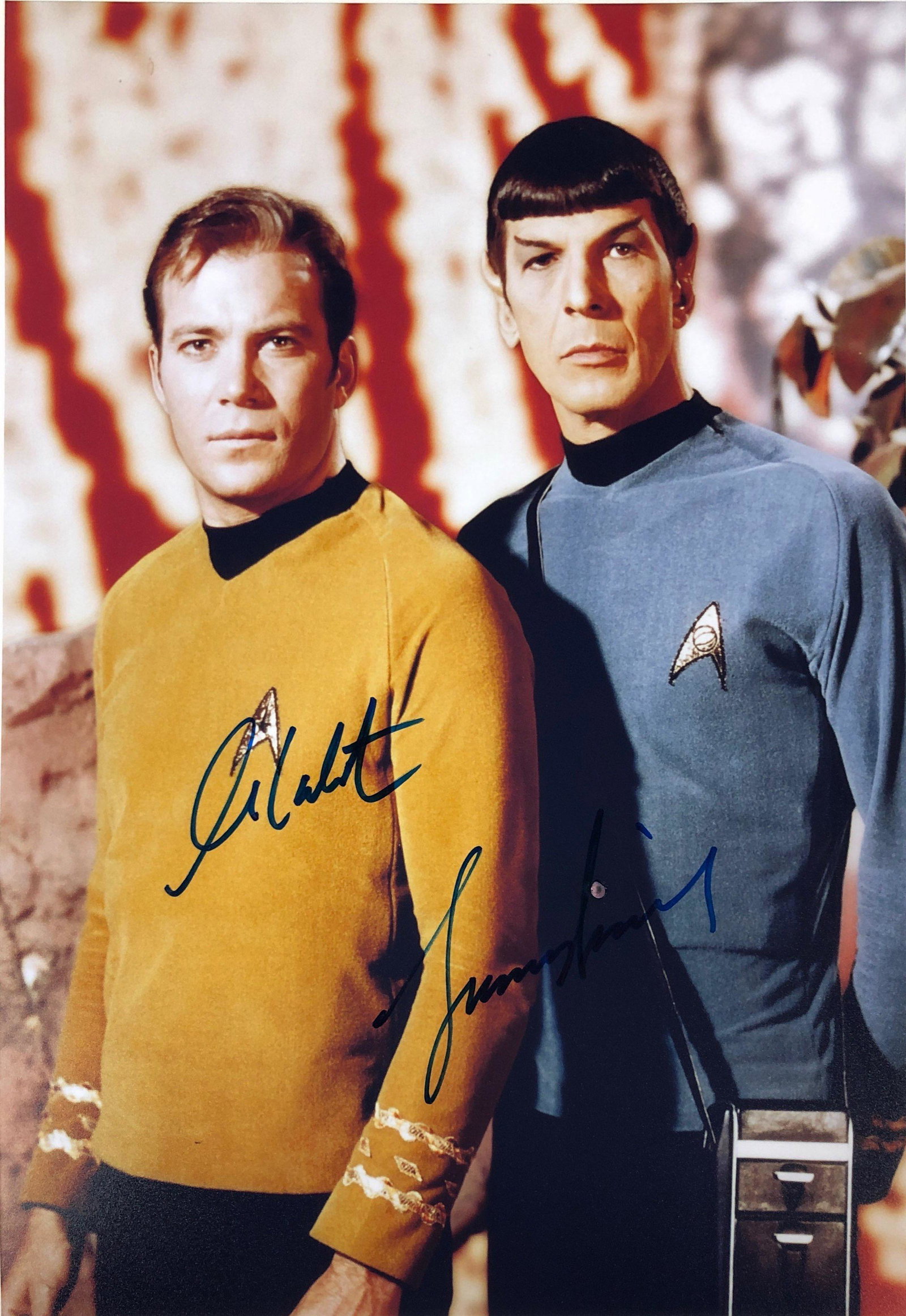 Star Trek William Shatuer Leonard Nimoy Autograph Photo: Our company has been collectibles business since 2008. All items are unique and valuable for all the collectors. Our company is all online based and will be shipping from our warehouses or different c