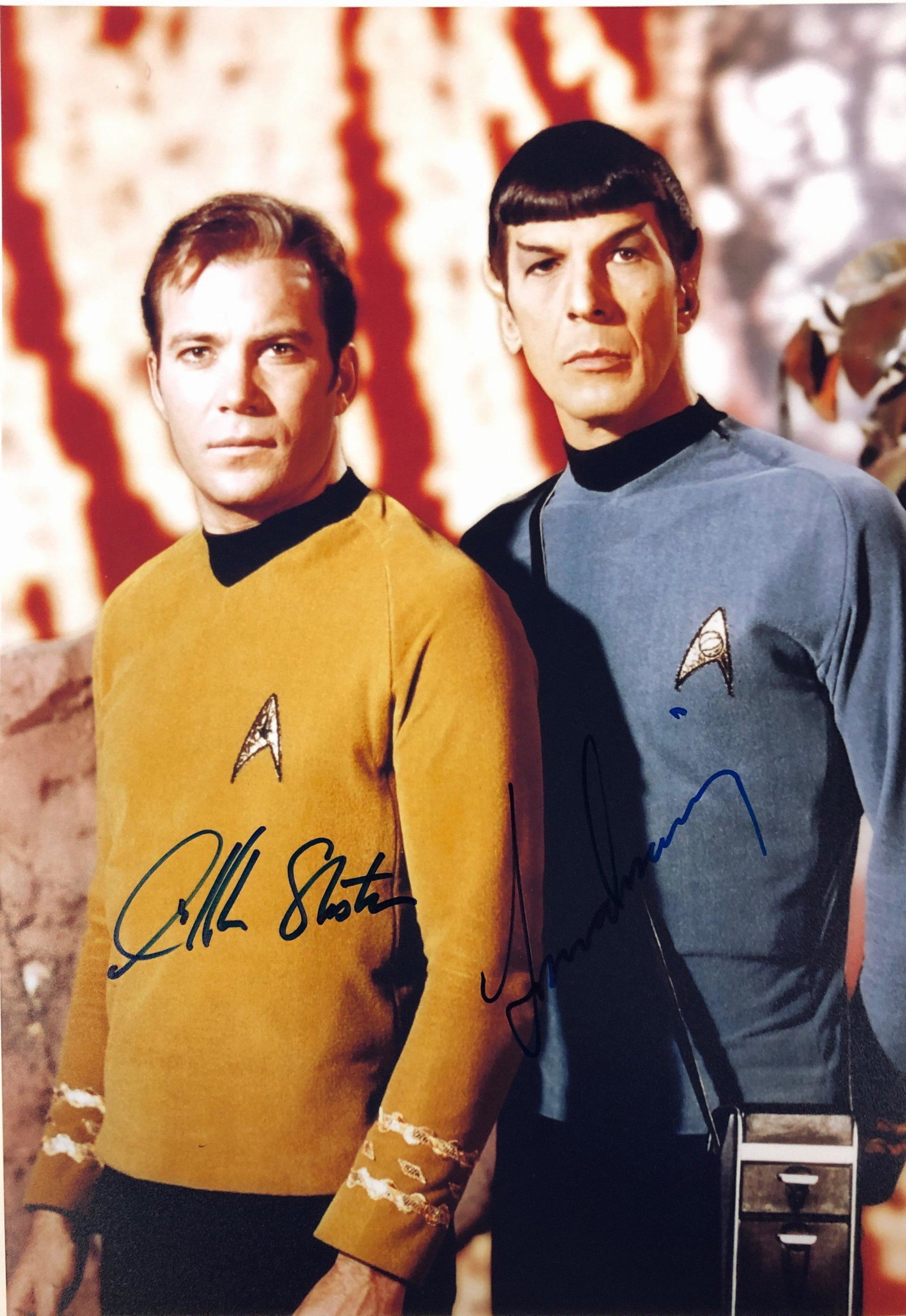Star Trek William Shatuer Leonard Nimoy Autograph Photo: Our company has been collectibles business since 2008. All items are unique and valuable for all the collectors. Our company is all online based and will be shipping from our warehouses or different c