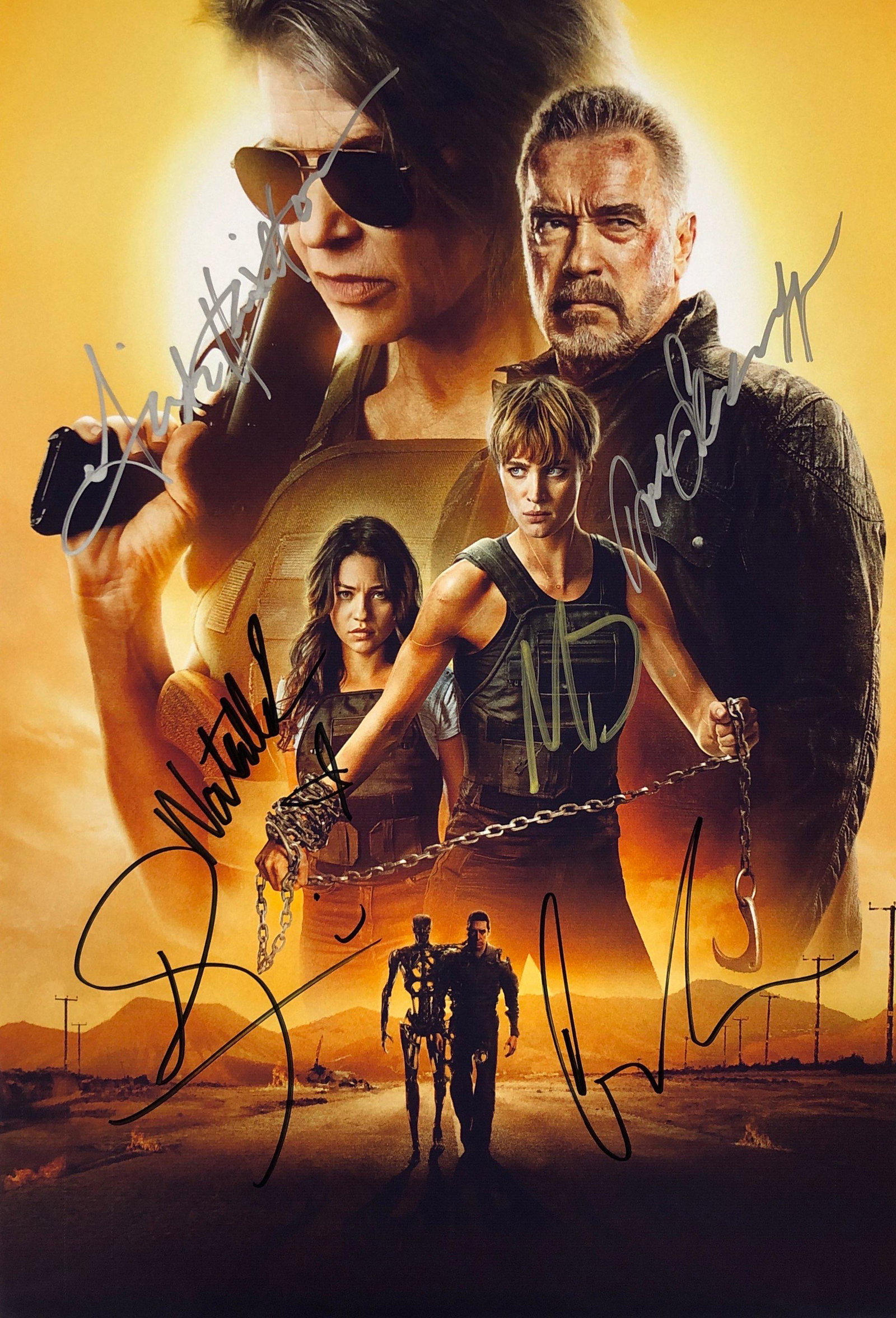 Terminator Dark Fate Photo Arnold Schwarzenegger Linda: Our company has been collectibles business since 2008. All items are unique and valuable for all the collectors. Our company is all online based and will be shipping from our warehouses or different c