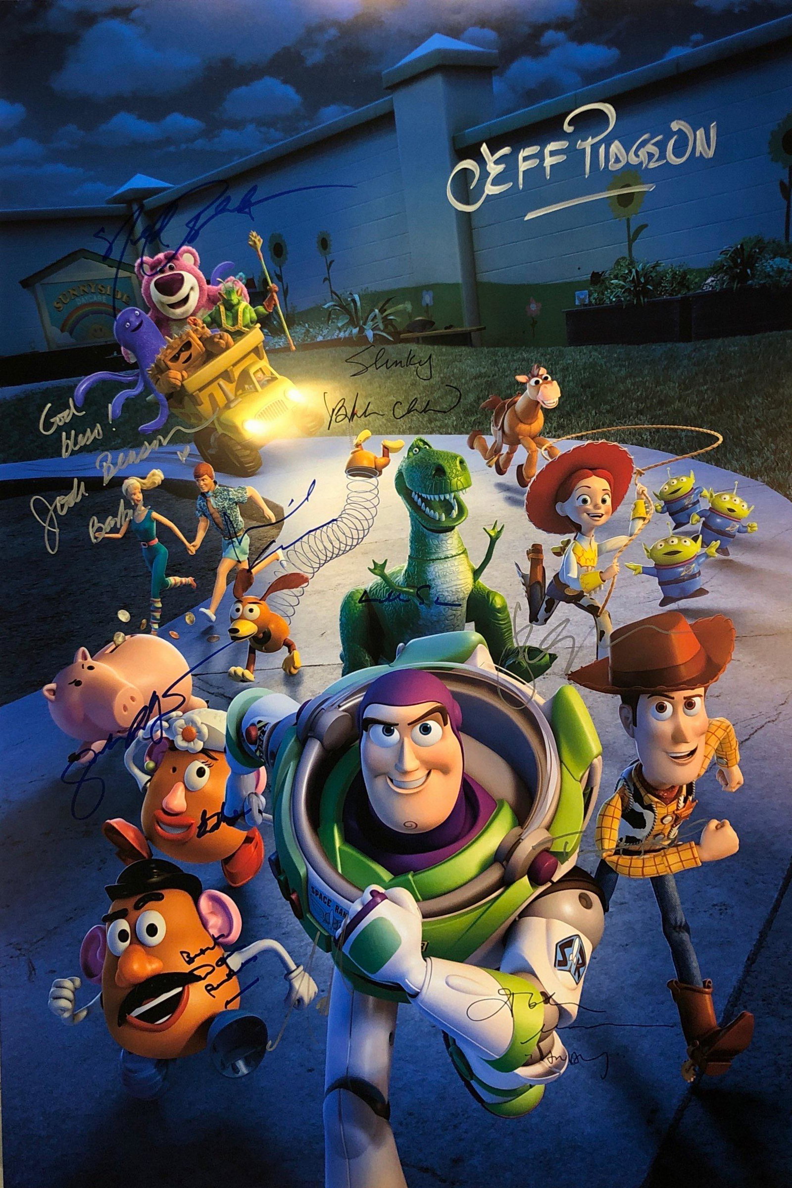 Toy Story 3 Poster Tom Hanks Tim Allen Autographed: Our company has been collectibles business since 2008. All items are unique and valuable for all the collectors. Our company is all online based and will be shipping from our warehouses or different c