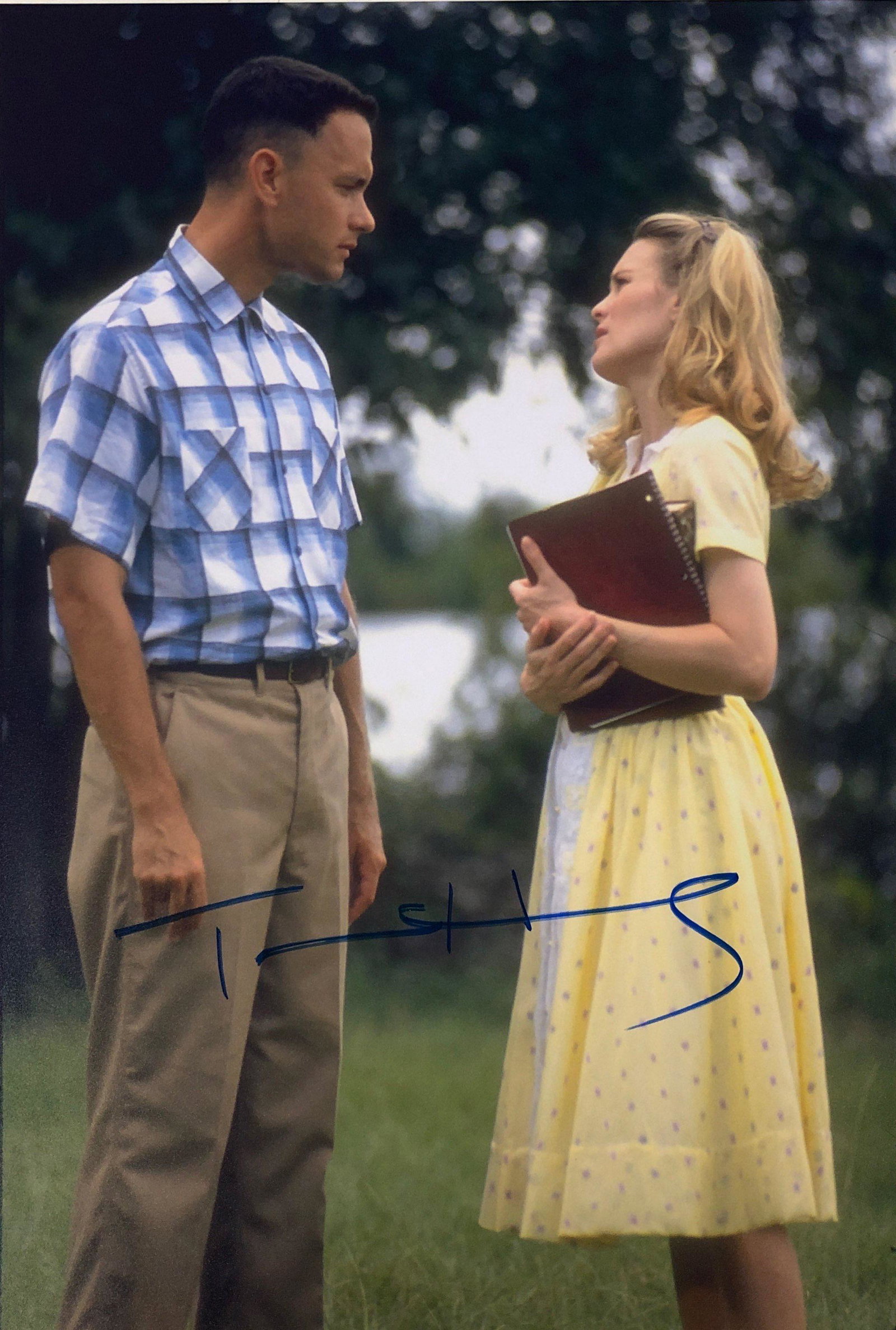 Forrest Gump Photo Tom Hanks Autographed Signed: Our company has been collectibles business since 2008. All items are unique and valuable for all the collectors. Our company is all online based and will be shipping from our warehouses or different c