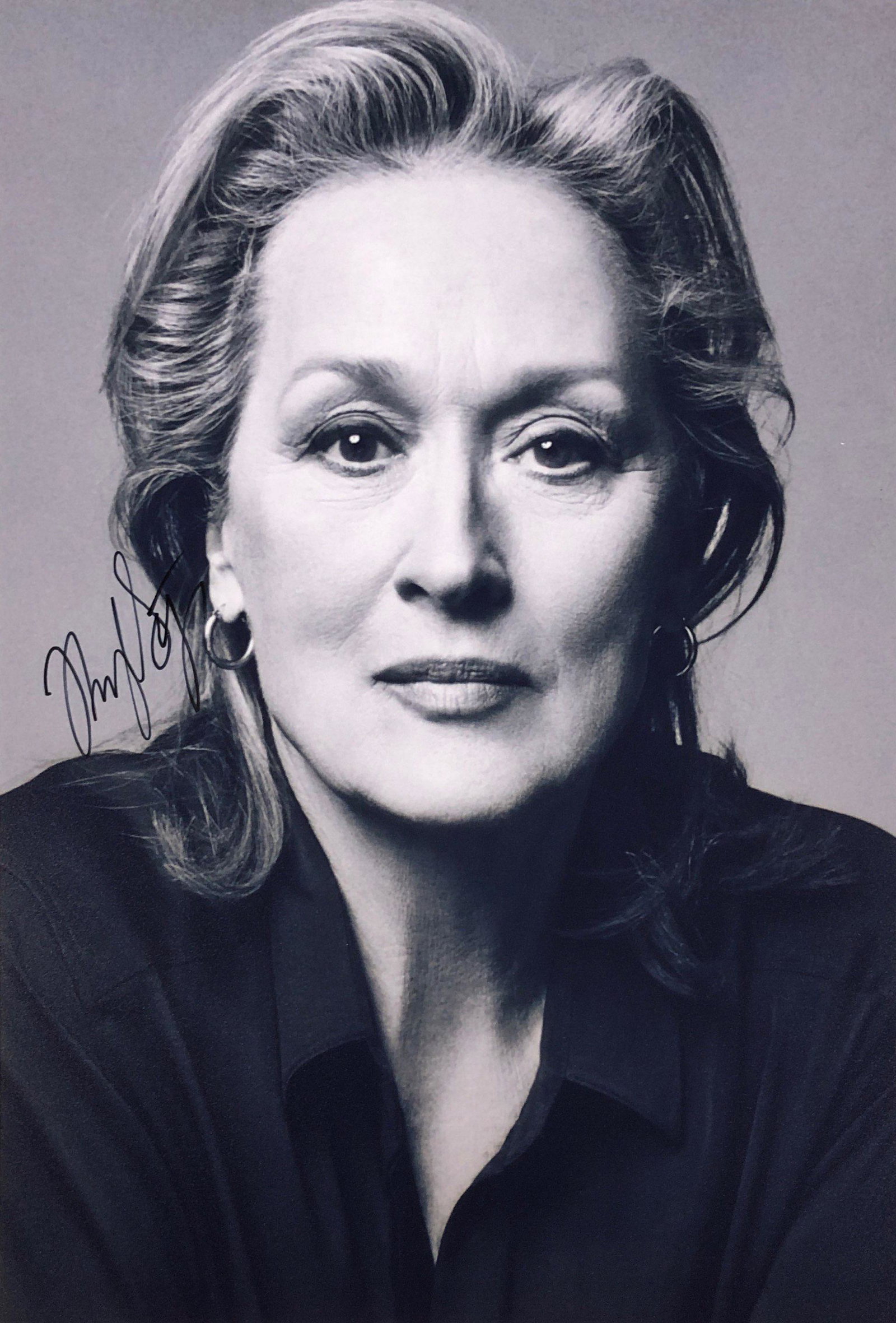 Meryl Streep Photo Autographed Signed: Our company has been collectibles business since 2008. All items are unique and valuable for all the collectors. Our company is all online based and will be shipping from our warehouses or different c