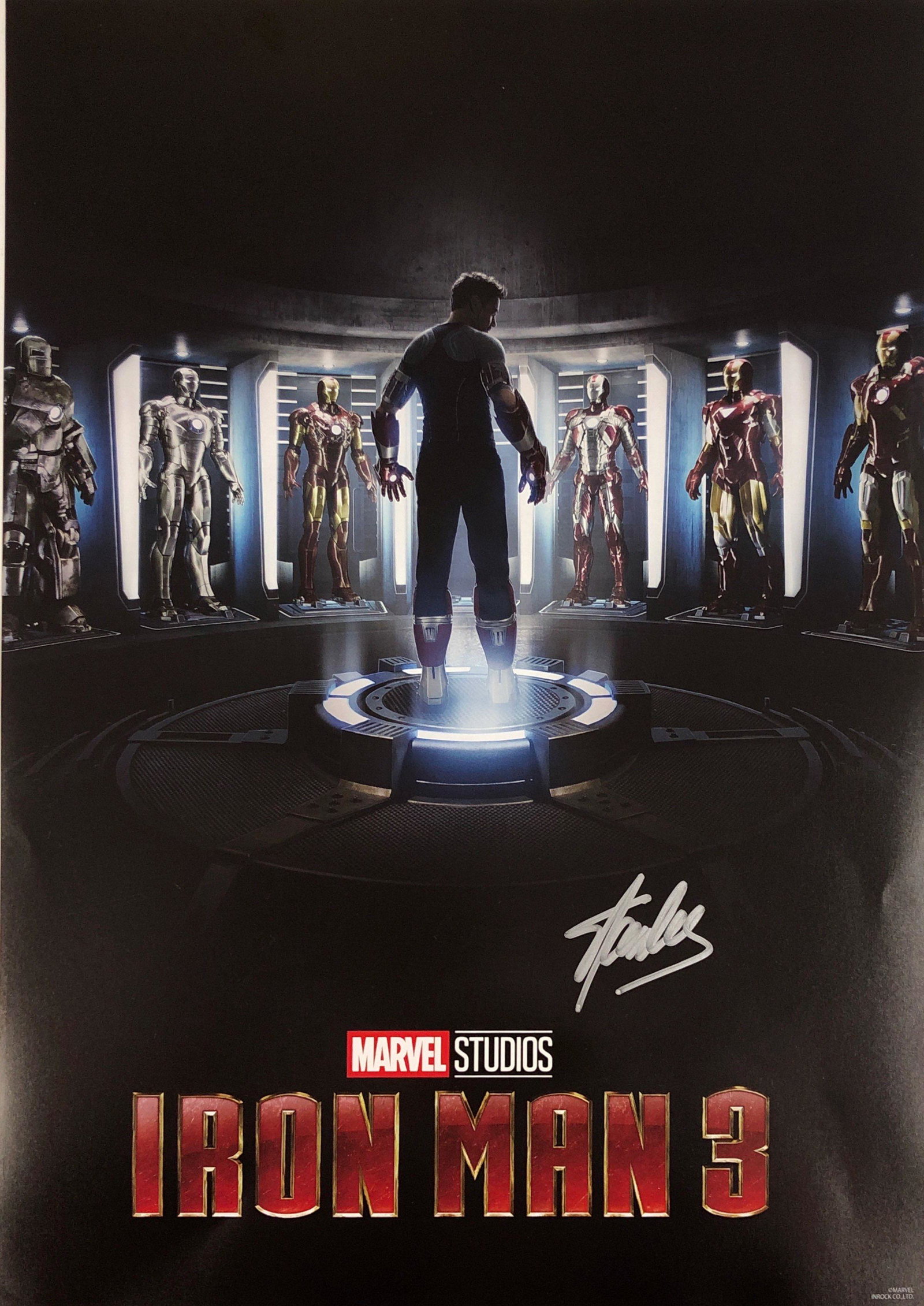 Marvel Iron Man Mini Poster Stan Lee Signed: Our company has been collectibles business since 2008. All items are unique and valuable for all the collectors. Our company is all online based and will be shipping from our warehouses or different c