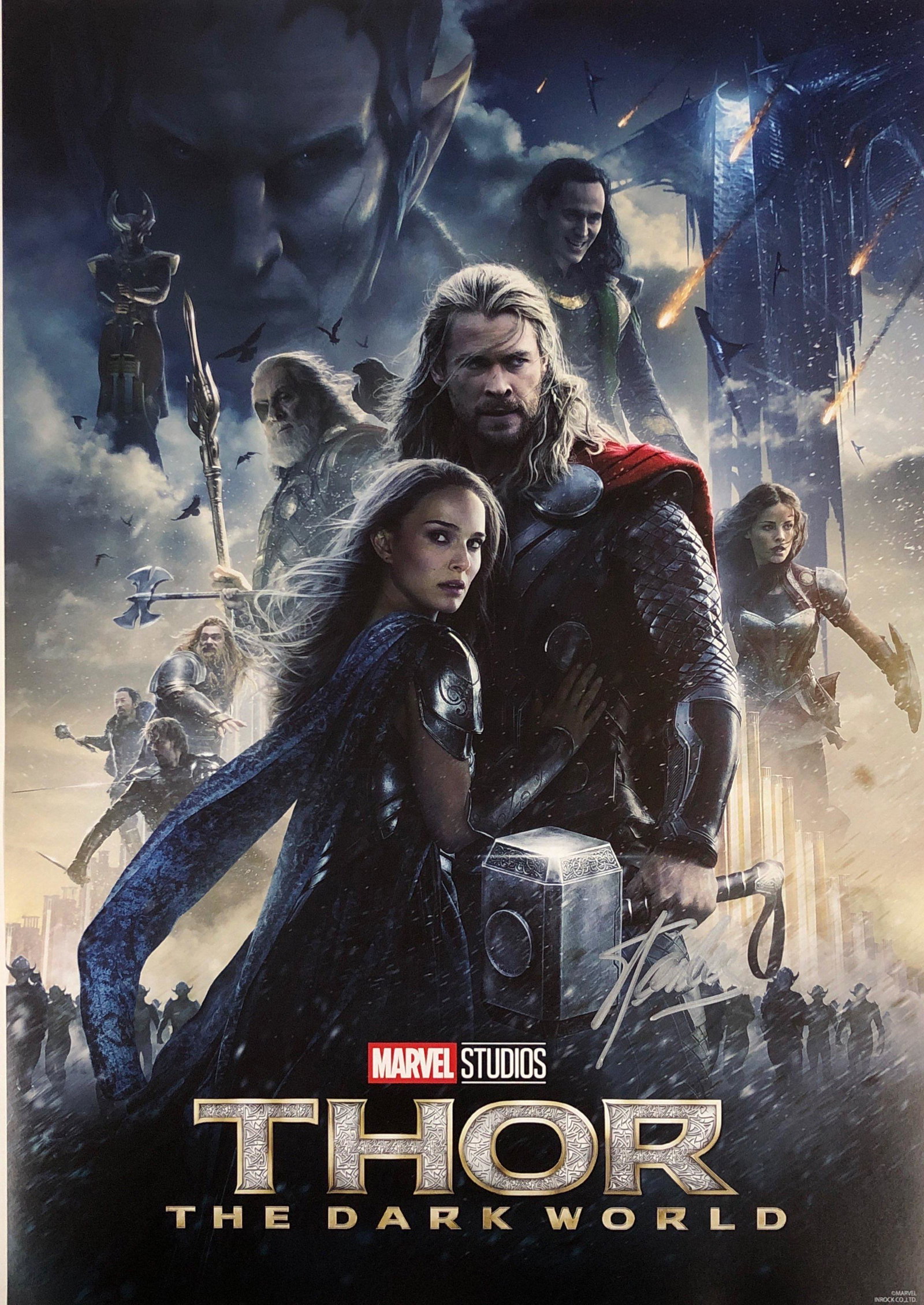 Thor Dark World Mini Poster Stan Lee Autographed: Our company has been collectibles business since 2008. All items are unique and valuable for all the collectors. Our company is all online based and will be shipping from our warehouses or different c