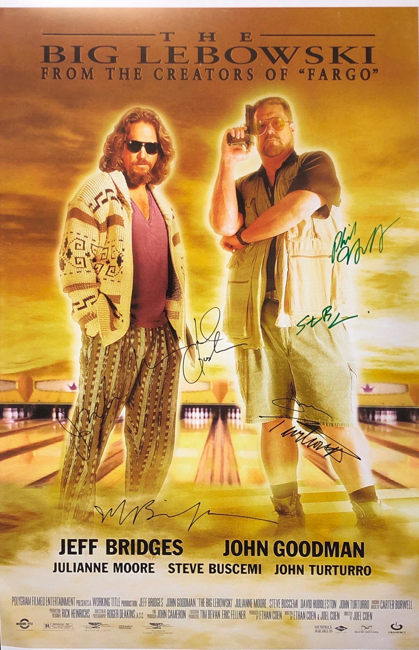 Big Lebowski Jeff Bridges Poster Autographed: Our company has been collectibles business since 2008. All items are unique and valuable for all the collectors. Our company is all online based and will be shipping from our warehouses or different c