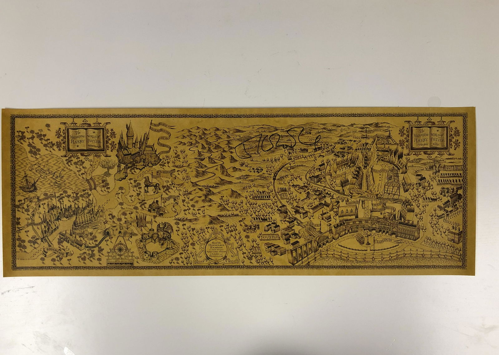 Harry Potter Map JK Rowling Poster Signed: Our company has been collectibles business since 2008. All items are unique and valuable for all the collectors. Our company is all online based and will be shipping from our warehouses or different c