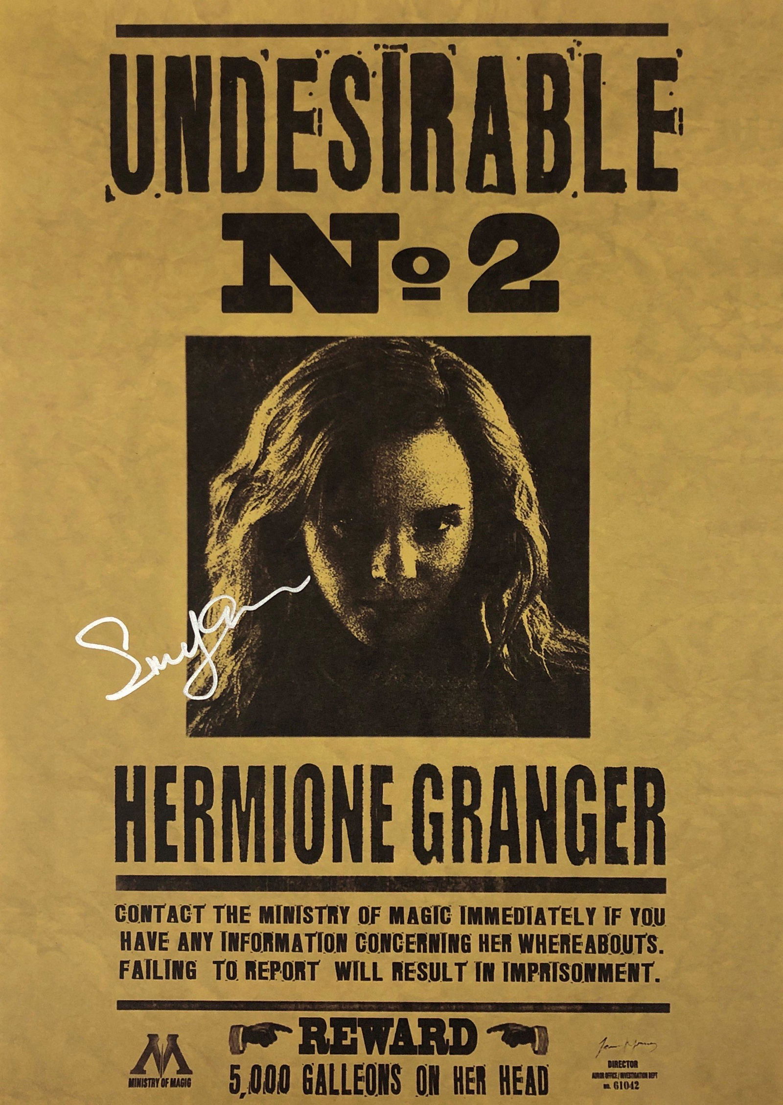 Harry Potter Emma Watson Poster Autographed: Our company has been collectibles business since 2008. All items are unique and valuable for all the collectors. Our company is all online based and will be shipping from our warehouses or different c