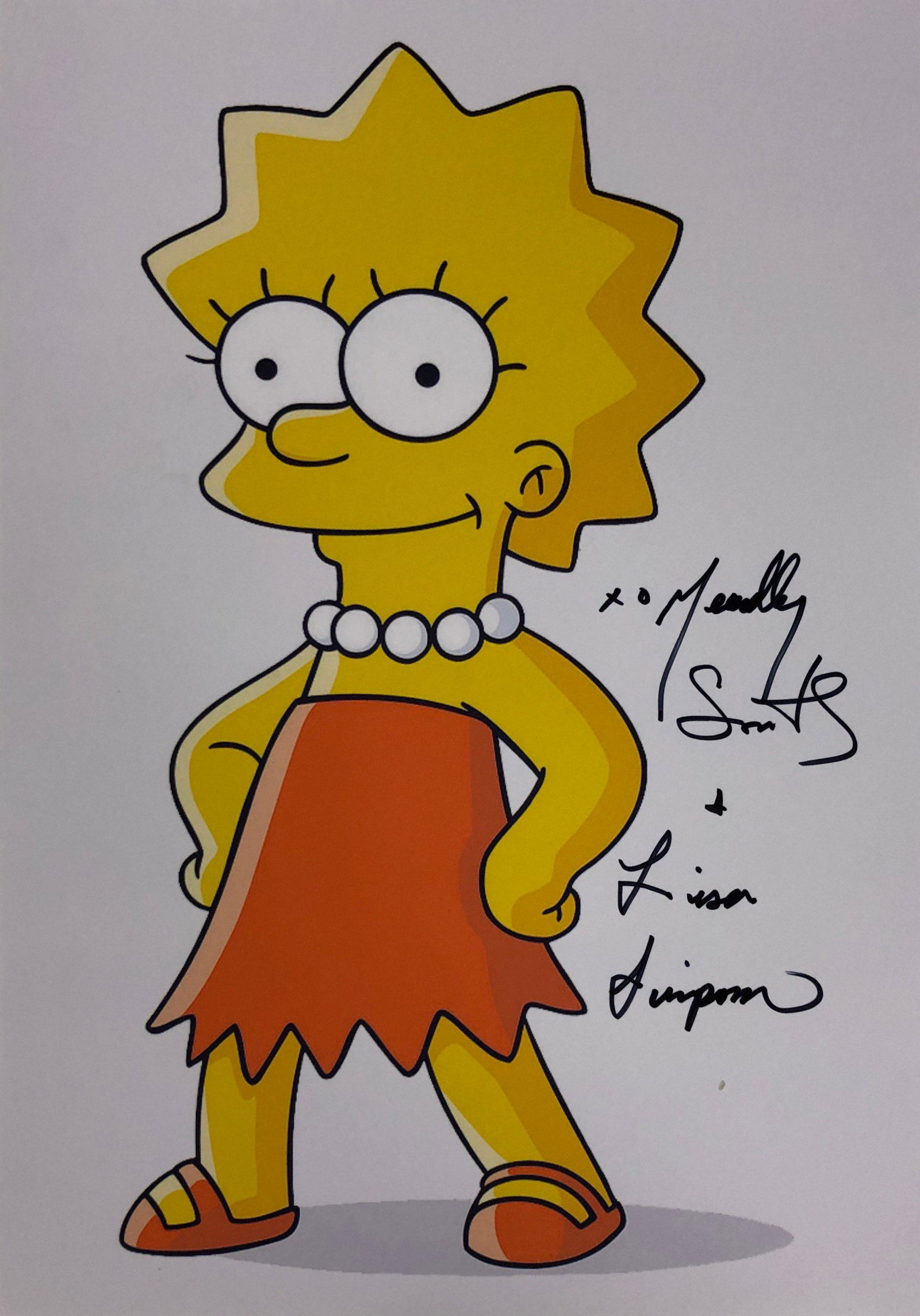 Simpsons Lisa Yeardley Smith Signed Photo: Our company has been collectibles business since 2008. All items are unique and valuable for all the collectors. Our company is all online based and will be shipping from our warehouses or different c
