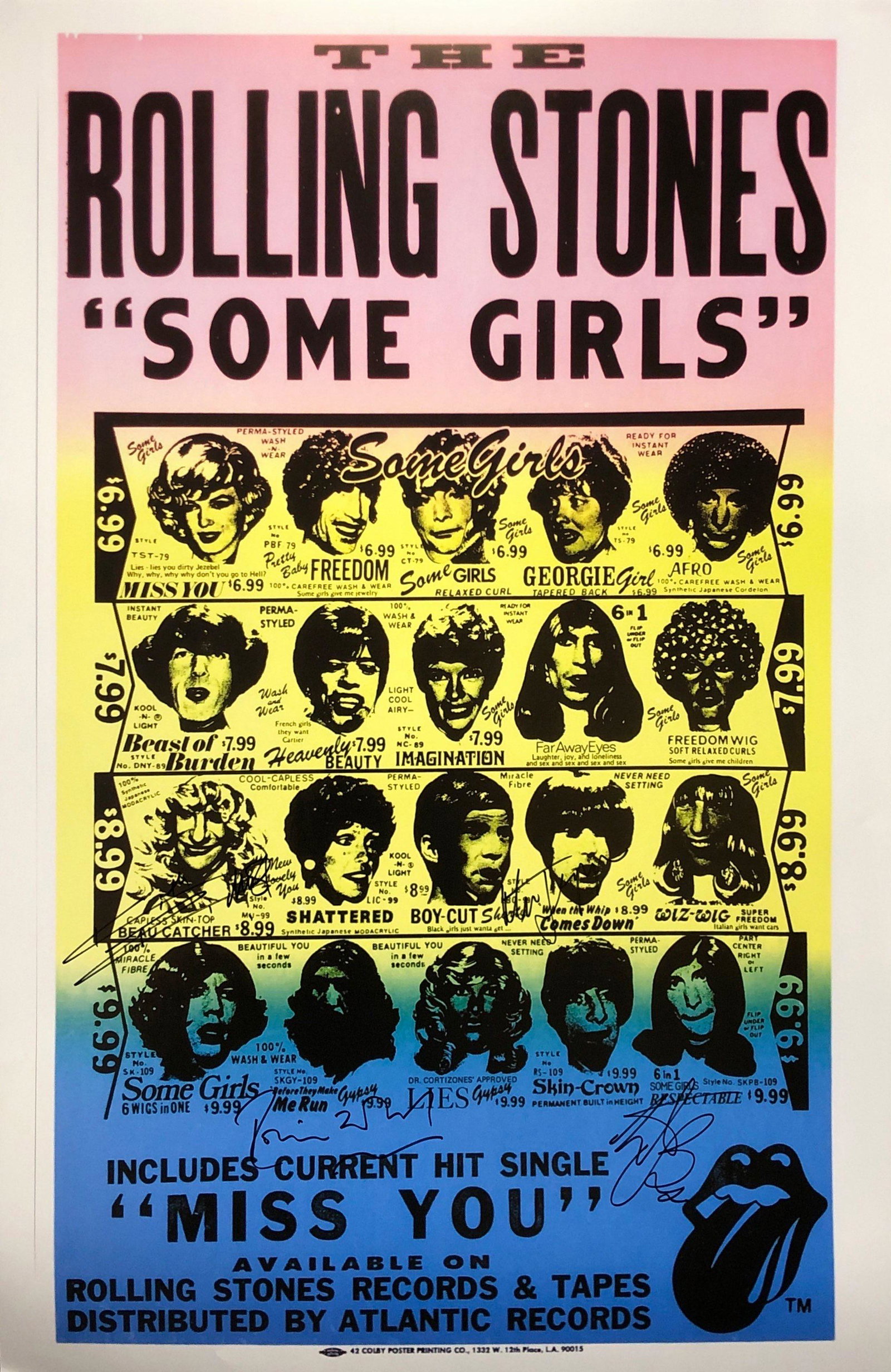 Rolling Stone Mick Jagger Poster Autographed: Our company has been collectibles business since 2008. All items are unique and valuable for all the collectors. Our company is all online based and will be shipping from our warehouses or different c