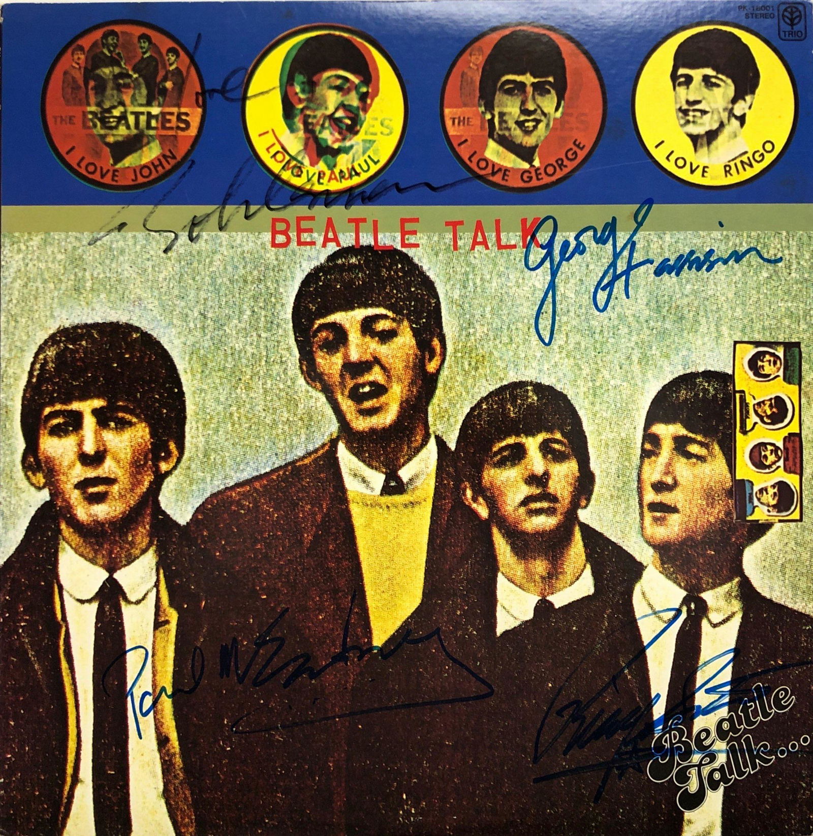 Beatle Talk Vinyl Signed John Lennon: Our company has been collectibles business since 2008. All items are unique and valuable for all the collectors. Our company is all online based and will be shipping from our warehouses or different c