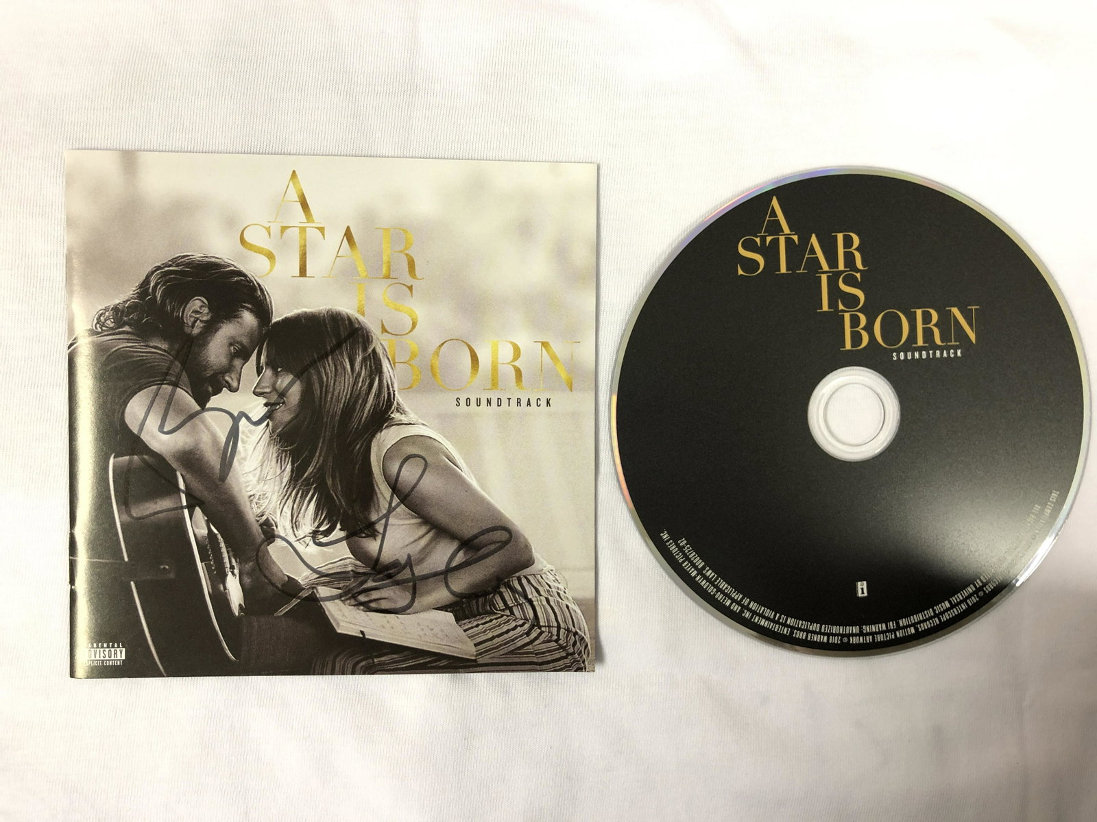 A Star is Born CD Signed Lady Gaga: Our company has been collectibles business since 2008. All items are unique and valuable for all the collectors. Our company is all online based and will be shipping from our warehouses or different c