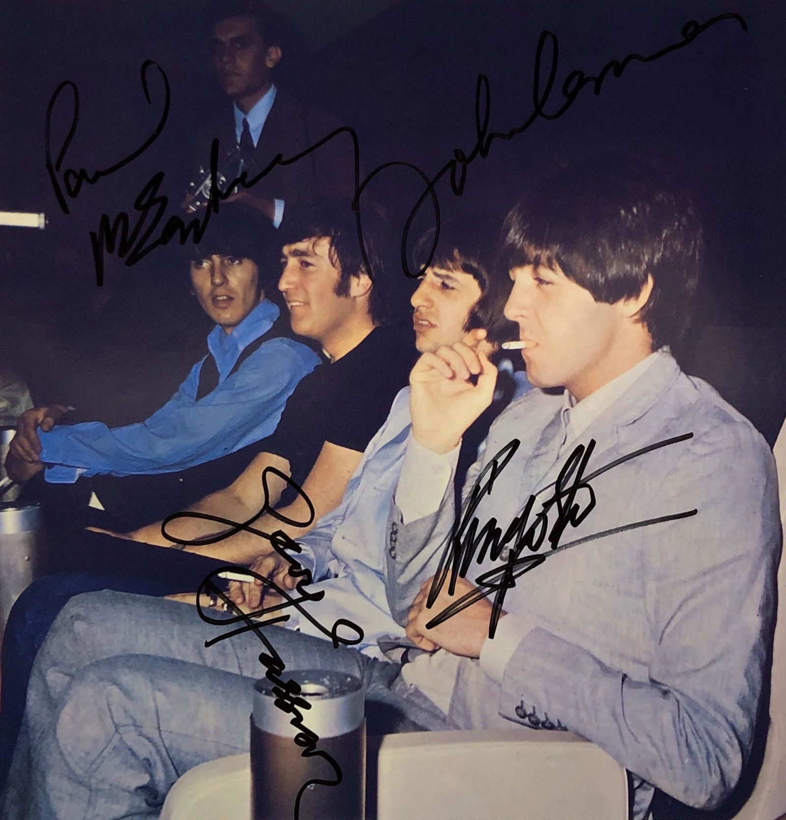 Beatles John Lennon Photo Autograph: Our company has been collectibles business since 2008. All items are unique and valuable for all the collectors. Our company is all online based and will be shipping from our warehouses or different c