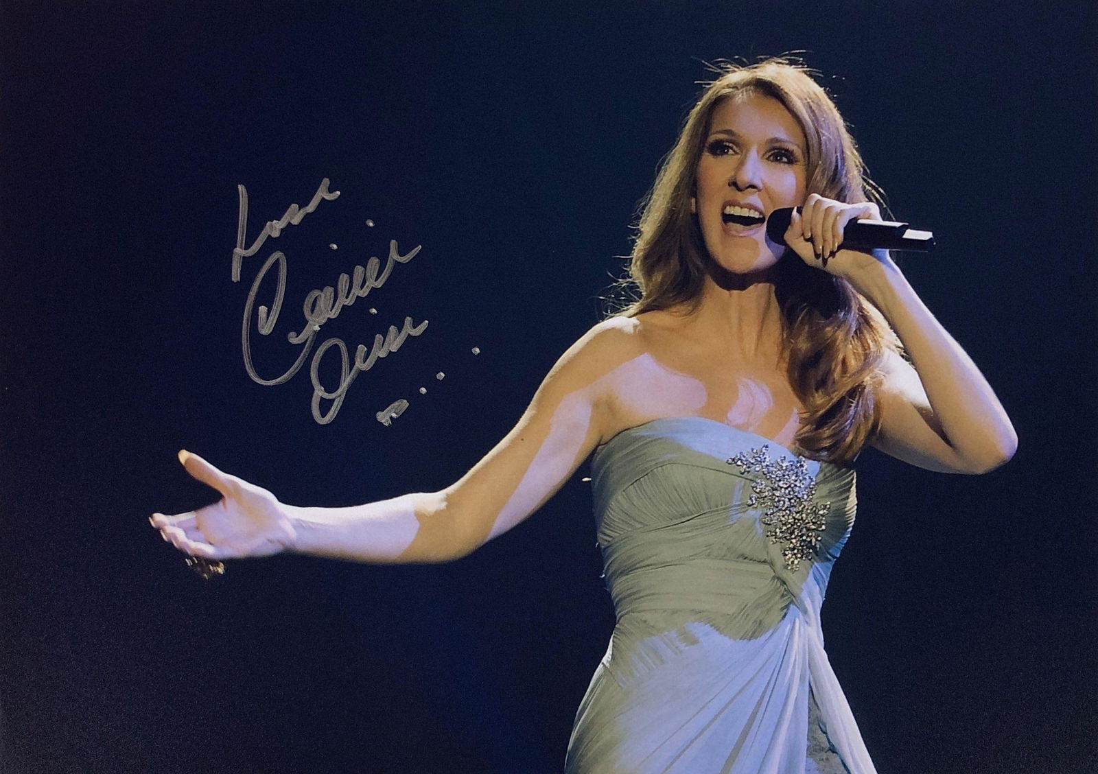 Celine Dion Photo Autograph Signed: Our company has been collectibles business since 2008. All items are unique and valuable for all the collectors. Our company is all online based and will be shipping from our warehouses or different c