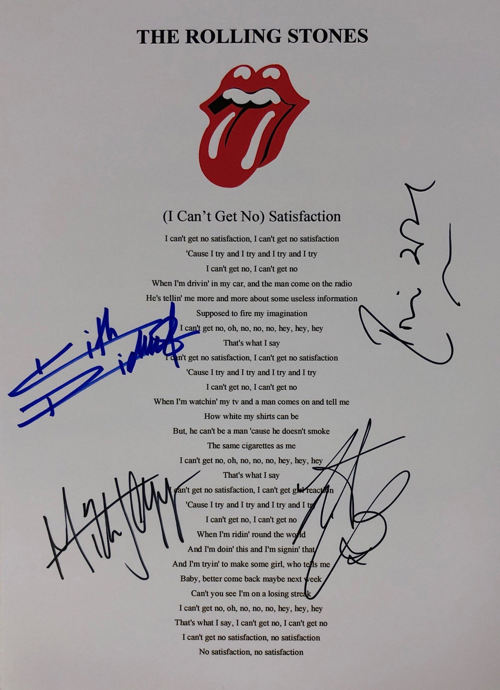 Rolling Stone Mick Jagger Photo Autographed Signed: Our company has been collectibles business since 2008. All items are unique and valuable for all the collectors. Our company is all online based and will be shipping from our warehouses or different c