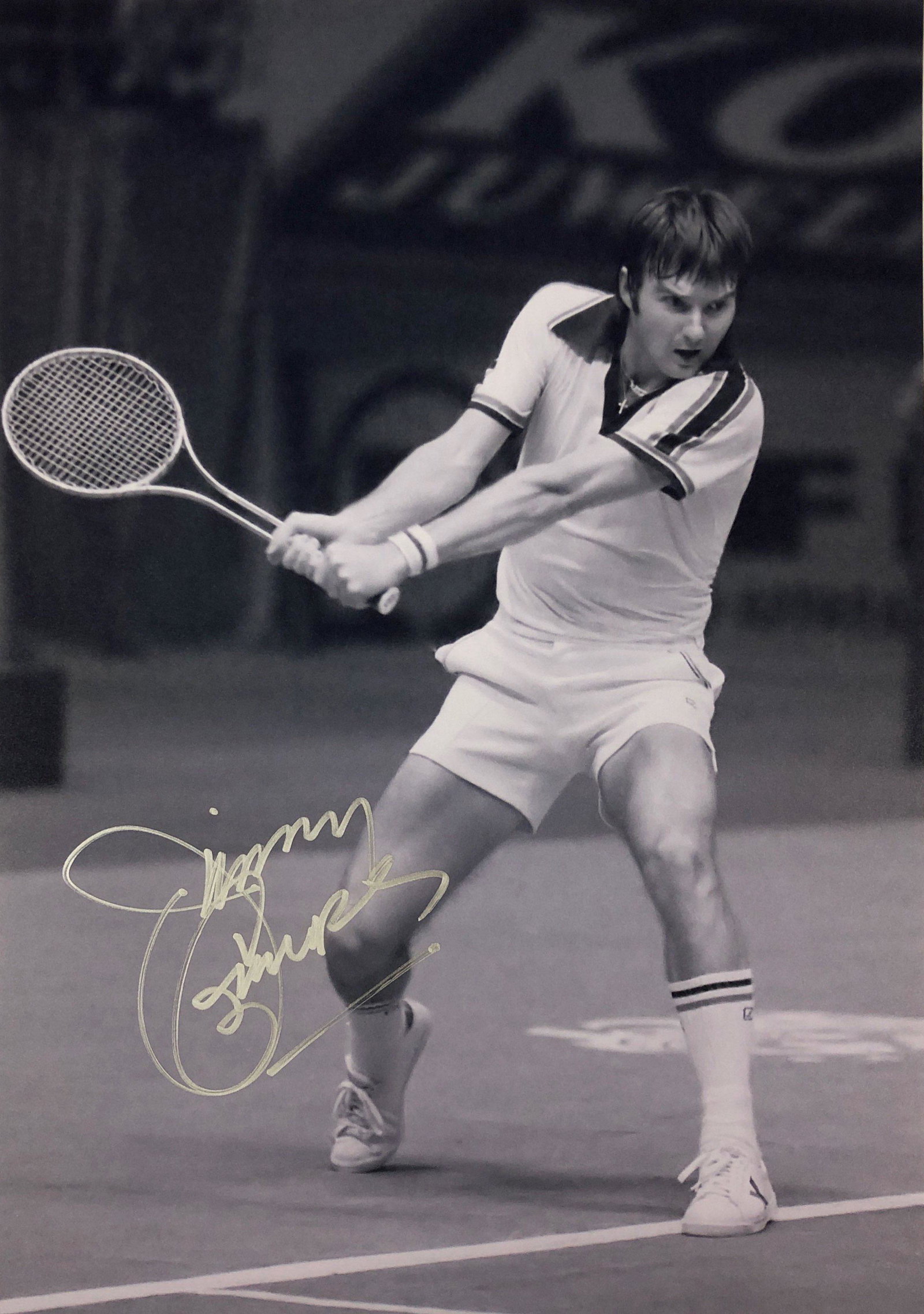 Tennis Signed Photo Jimmy Connors: Our company has been collectibles business since 2008. All items are unique and valuable for all the collectors. Our company is all online based and will be shipping from our warehouses or different c