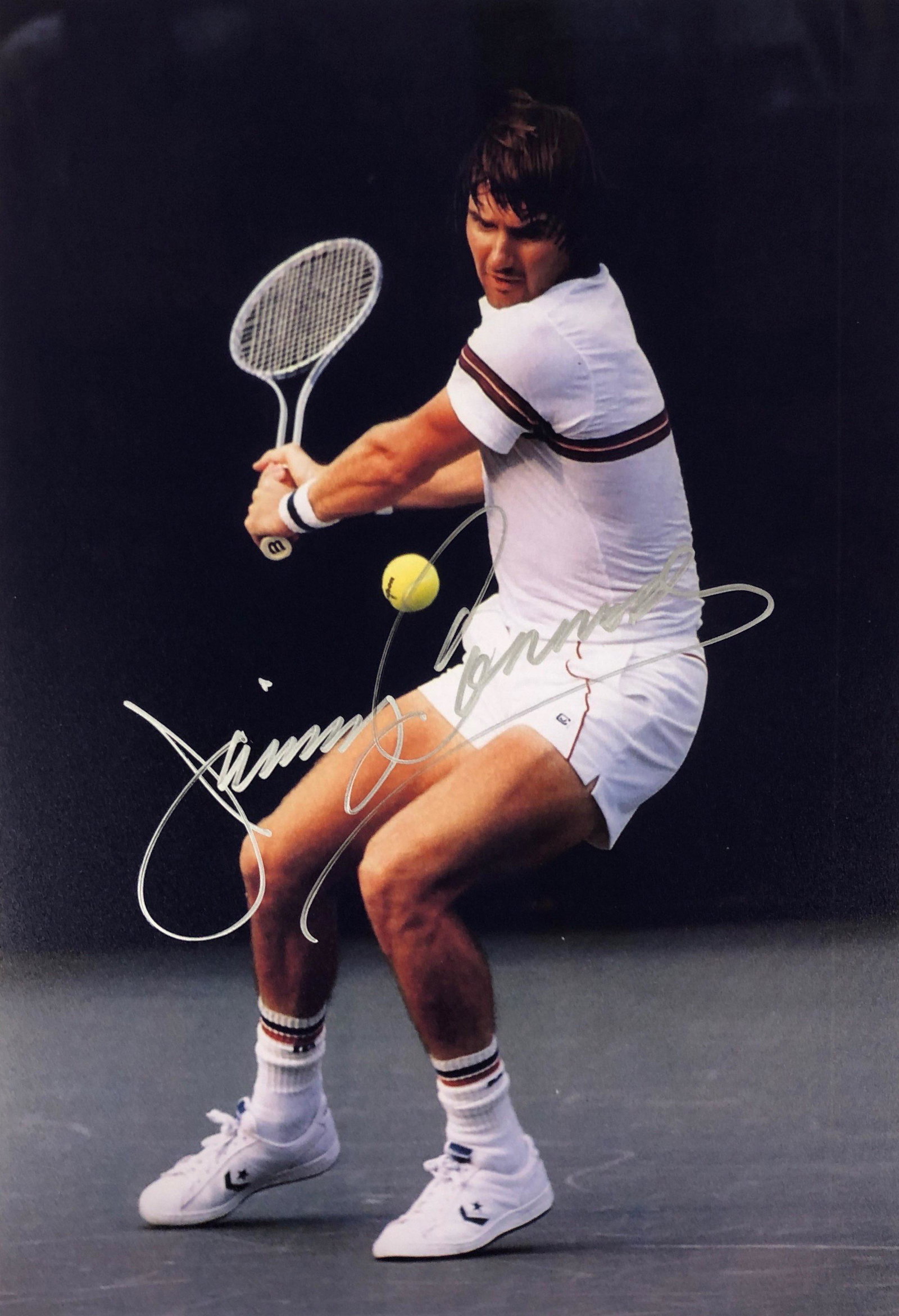 Tennis Signed Photo Jimmy Connors: Our company has been collectibles business since 2008. All items are unique and valuable for all the collectors. Our company is all online based and will be shipping from our warehouses or different c