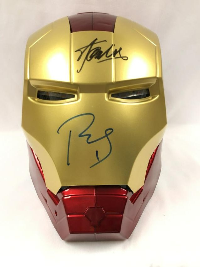 Signed Iron Man Helmet Stan Lee Robert Downey Jr Apr 26 Dream Of Collectors In United States Signed Iron Man Helmet Stan Lee Robert Downey Jr Apr 26 Dream Of Collectors In United States