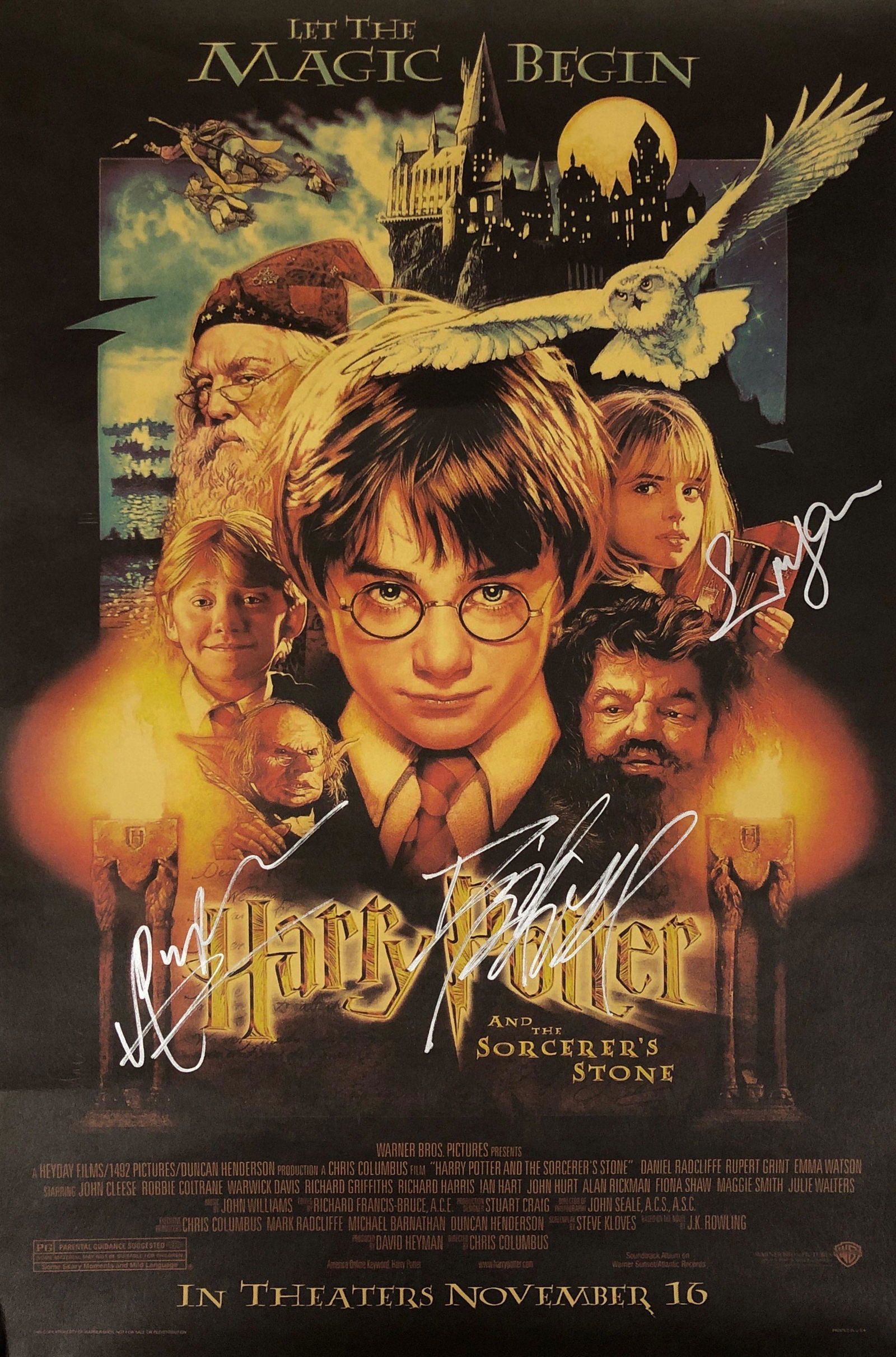 Signed Harry Potter Poster Daniel Radcliffe: Our company has been collectibles business since 2008. All items are unique and valuable for all the collectors. Our company is all online based and will be shipping from our warehouses or different c