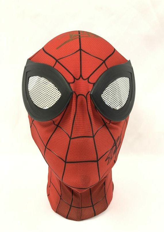 Signed Spiderman Stan Lee Tom Holland Mask: Our company has been collectibles business since 2008. All items are unique and valuable for all the collectors. Our company is all online based and will be shipping from our warehouses or different c