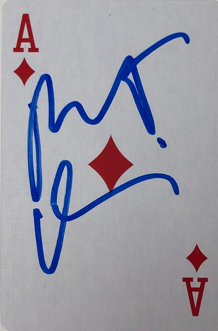 Signed Robert De Niro Playing Card: Our company has been collectibles business since 2008. All items are unique and valuable for all the collectors. Our company is all online based and will be shipping from our warehouses or different c