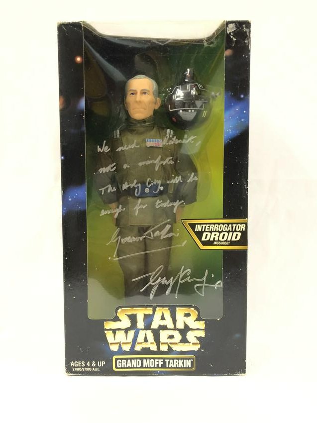 Signed Star Wars Grand Moff Tarkin Guy Henry: Our company has been collectibles business since 2008. All items are unique and valuable for all the collectors. Our company is all online based and will be shipping from our warehouses or different c