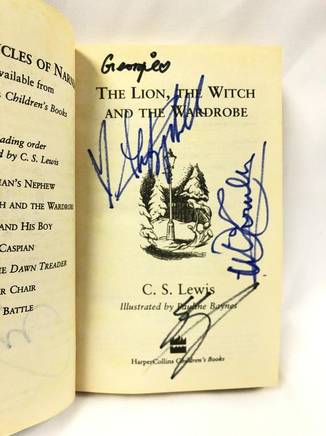Signed Narnia Lion Witch Wardrode Book: Our company has been collectibles business since 2008. All items are unique and valuable for all the collectors. Our company is all online based and will be shipping from our warehouses or different c