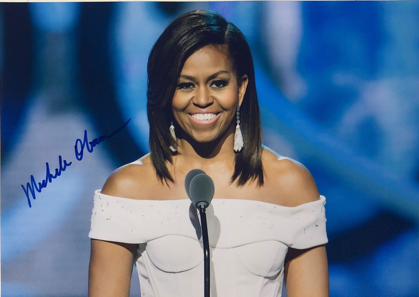Signed Michelle Obama Photo: Our company has been collectibles business since 2008. All items are unique and valuable for all the collectors. Our company is all online based and will be shipping from our warehouses or different c
