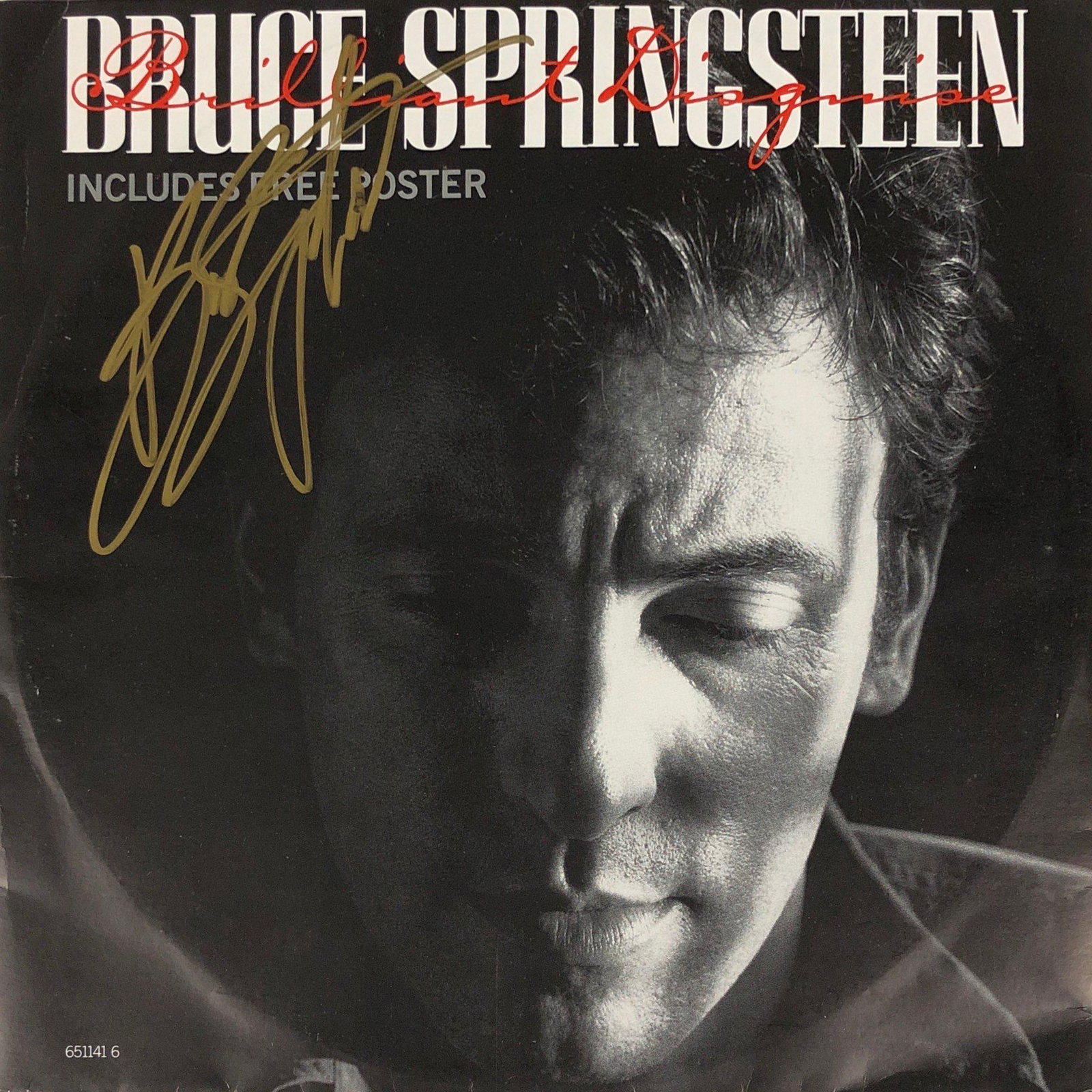 Signed Brilliant Disguise Bruce Springsteen Vinyl: Our company has been collectibles business since 2008. All items are unique and valuable for all the collectors. Our company is all online based and will be shipping from our warehouses or different c