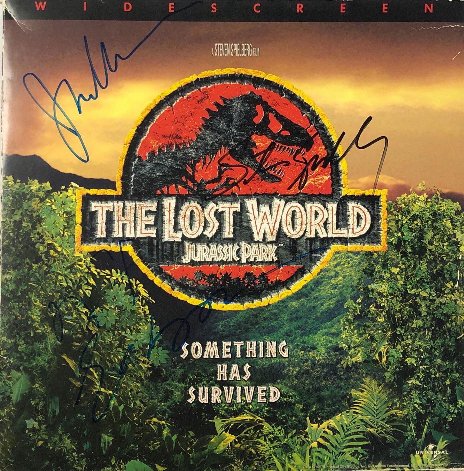 Signed Jurassic Park Lost World LD: Our company has been collectibles business since 2008. All items are unique and valuable for all the collectors. Our company is all online based and will be shipping from our warehouses or different c