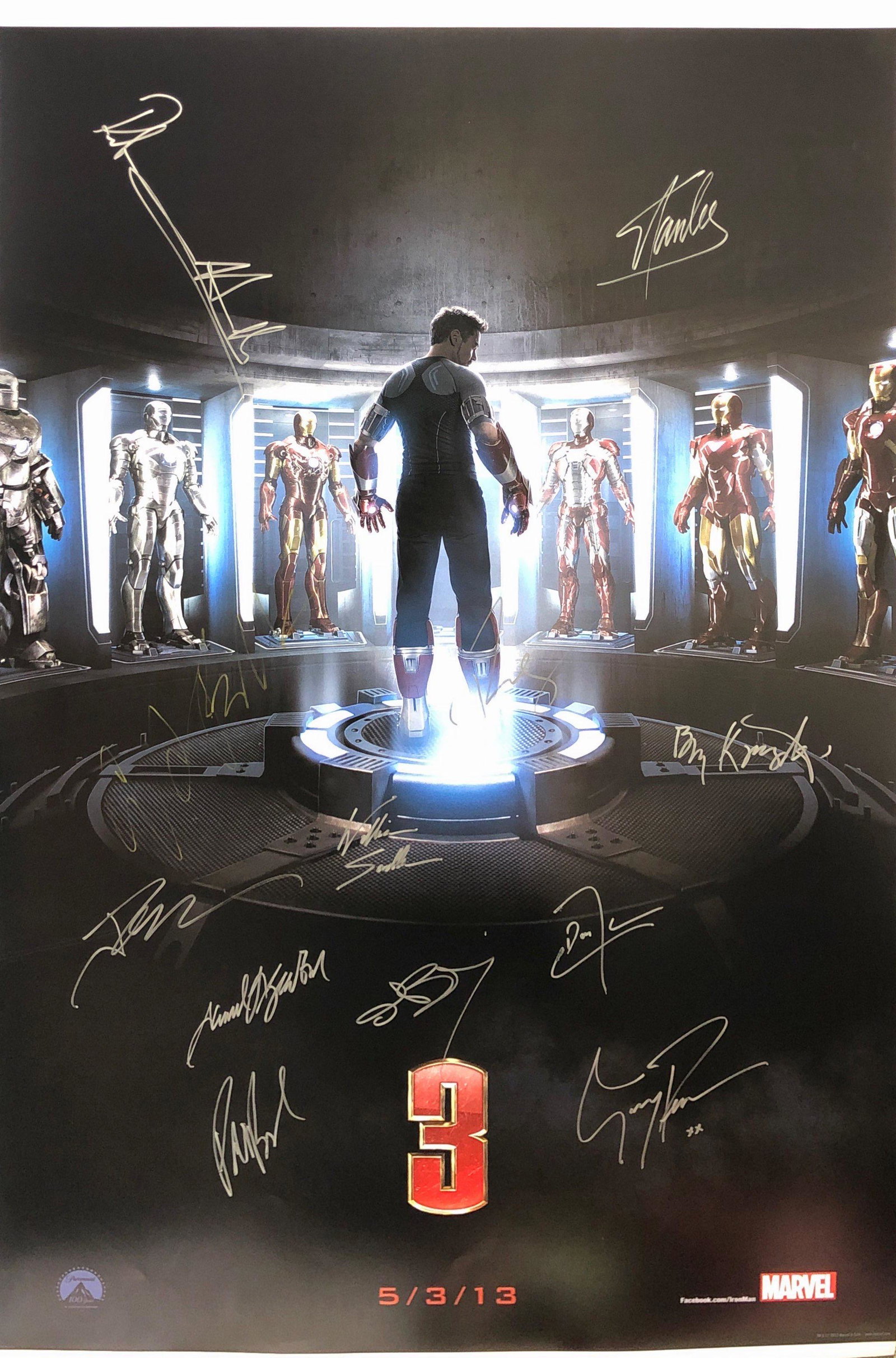 Signed Iron Man 3 Robert Downey Jr Poster: Our company has been collectibles business since 2008. All items are unique and valuable for all the collectors. Our company is all online based and will be shipping from our warehouses or different c