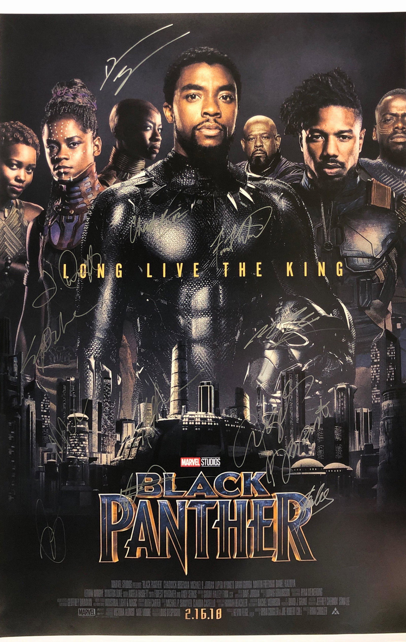 Signed Black Panther Chadwick Boseman Poster: Our company has been collectibles business since 2008. All items are unique and valuable for all the collectors. Our company is all online based and will be shipping from our warehouses or different c
