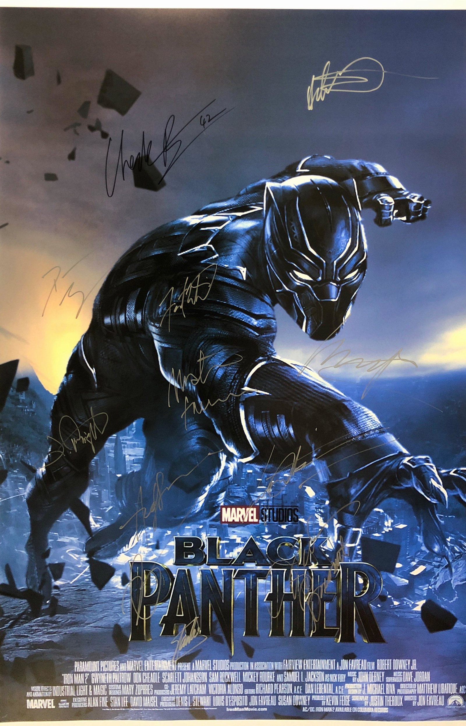 Signed Black Panther Chadwick Boseman Poster: Our company has been collectibles business since 2008. All items are unique and valuable for all the collectors. Our company is all online based and will be shipping from our warehouses or different c