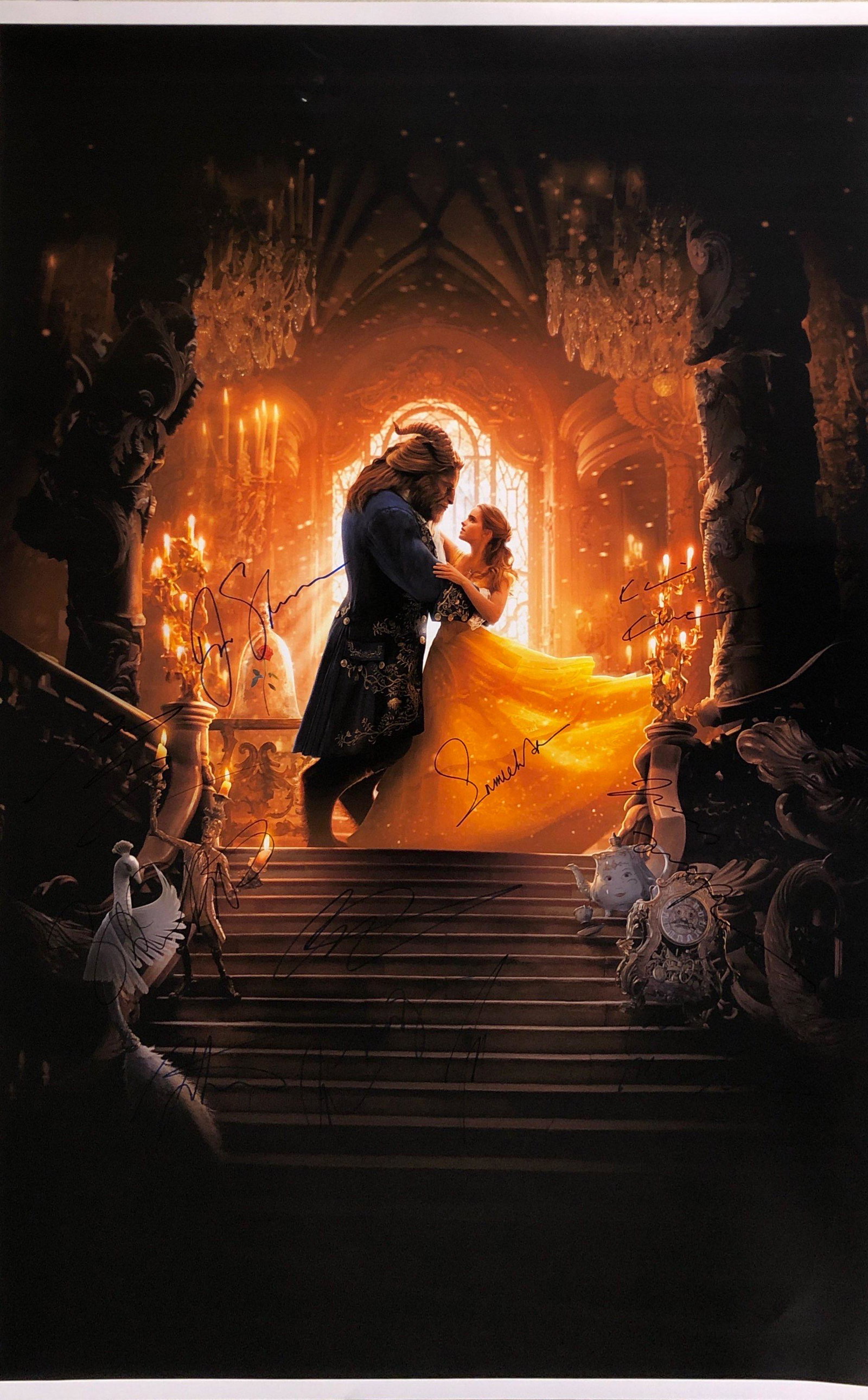 Signed Beauty & the Beast Emma Watson Poster: Our company has been collectibles business since 2008. All items are unique and valuable for all the collectors. Our company is all online based and will be shipping from our warehouses or different c