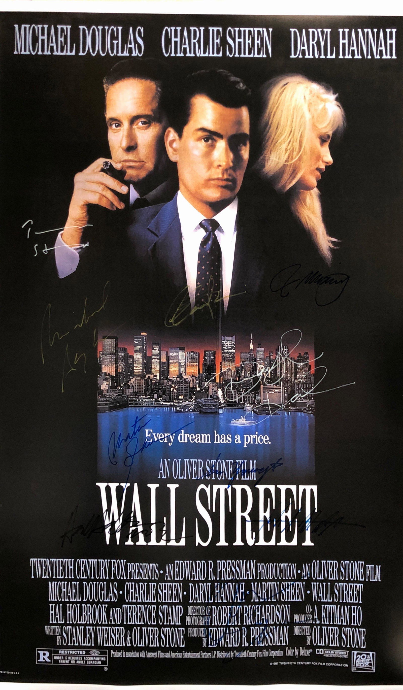 Signed Wall Street Michael Douglas Poster: Our company has been collectibles business since 2008. All items are unique and valuable for all the collectors. Our company is all online based and will be shipping from our warehouses or different c