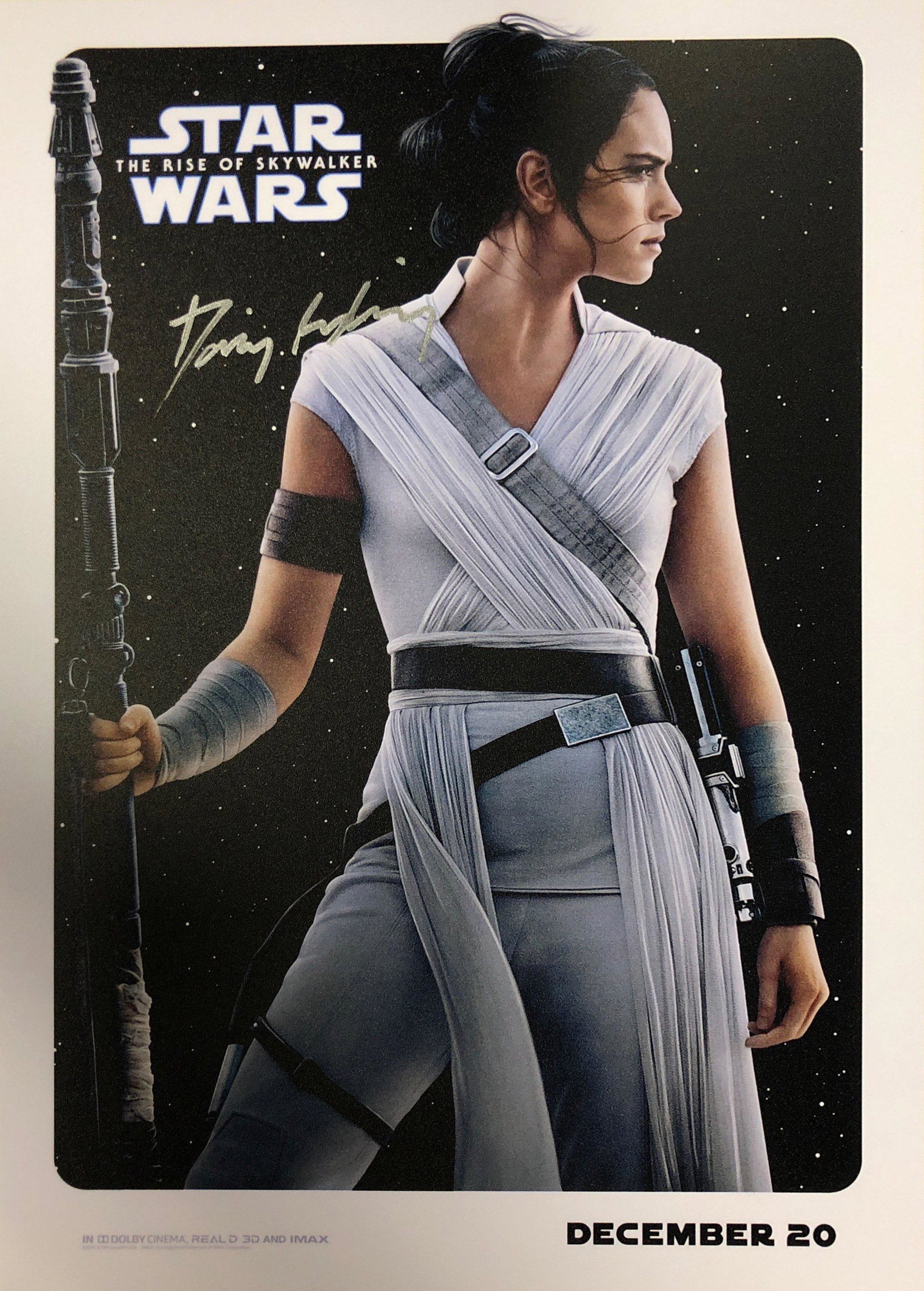Rise of Skywalker Daisy Ridley Autographed Signed Photo: Autographed by: Daisy Ridley Size: 8" x 10" Our company has been collectibles business since 2008. All items are unique and valuable for all the collectors. Our company is all online based and will be
