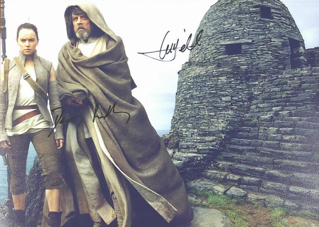 Star Wars Daisy Ridley Harrison Ford Autograph Signed: Autographed by: Daisy Ridley, Harrison Ford Size: 8" x 10" Our company has been collectibles business since 2008. All items are unique and valuable for all the collectors. Our company is all online ba