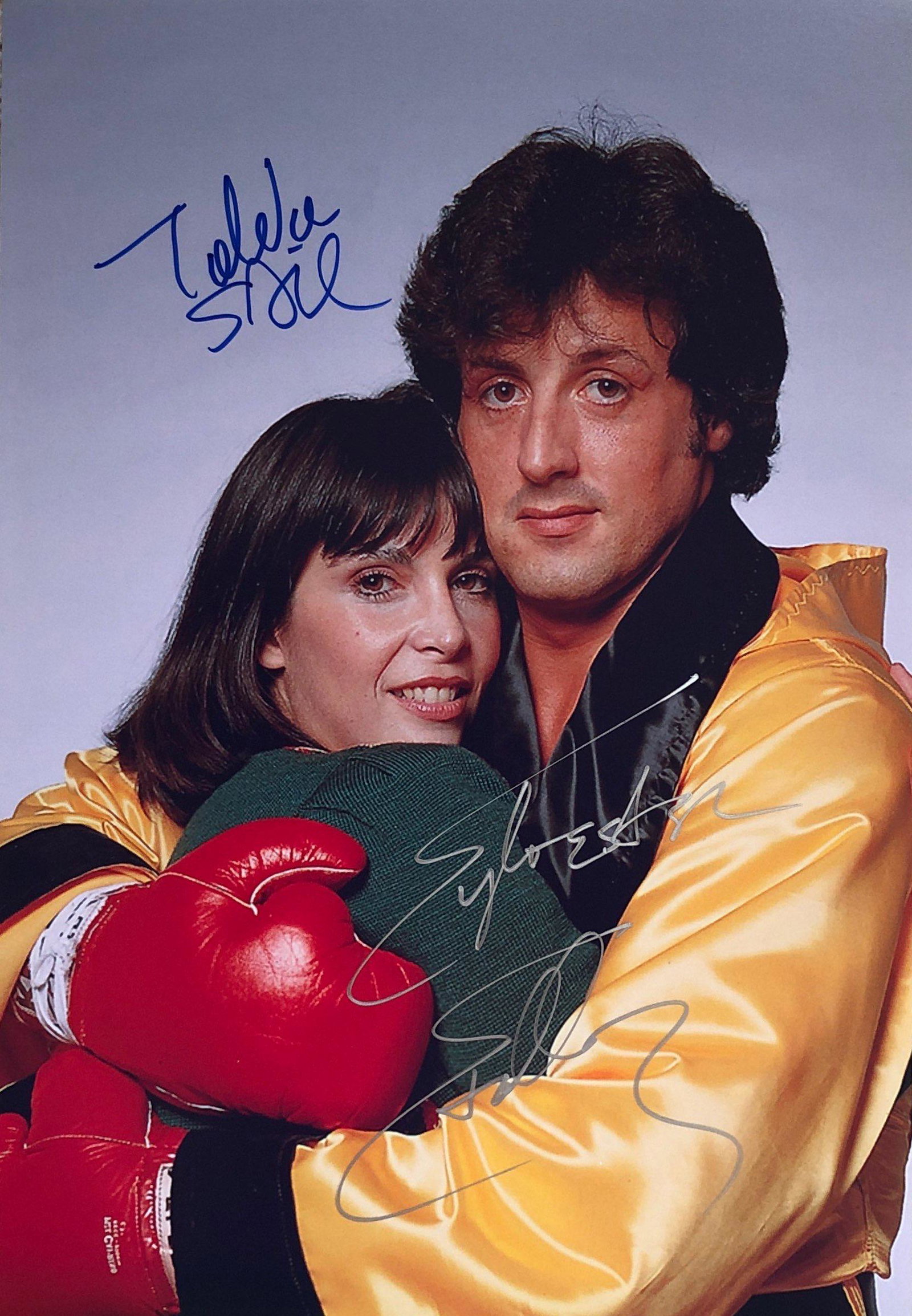 Signed Sylvester Stallone ROCKY Photo: Autographed by: Sylvester Stallone and Talia Shire Our company has been collectibles business since 2008. All items are unique and valuable for all the collectors. Our company is all online based and 