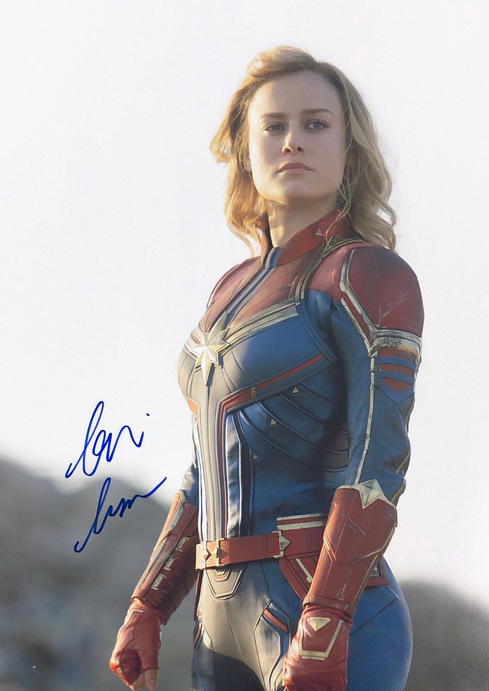 Avengers Captain Marvel Brie Larson Autographed Signed: Autographed by: Brie Larson Size: 8" x 10" Our company has been collectibles business since 2008. All items are unique and valuable for all the collectors. Our company is all online based and will be 