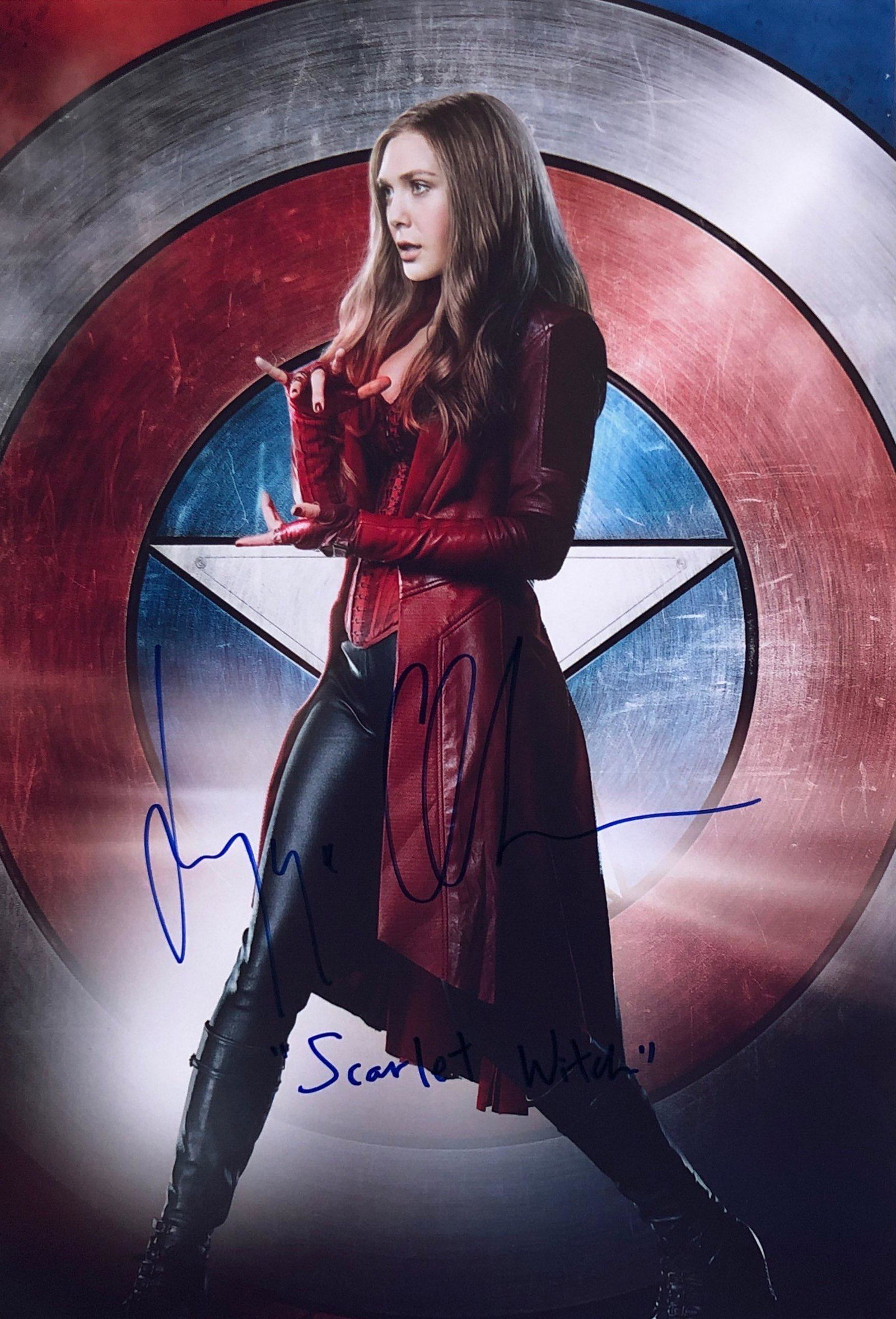 Avengers WandaVision Scarlet Witch Elizabeth Olsen: Autographed by: Elizabeth Olsen Size: 8" x 10" Our company has been collectibles business since 2008. All items are unique and valuable for all the collectors. Our company is all online based and will
