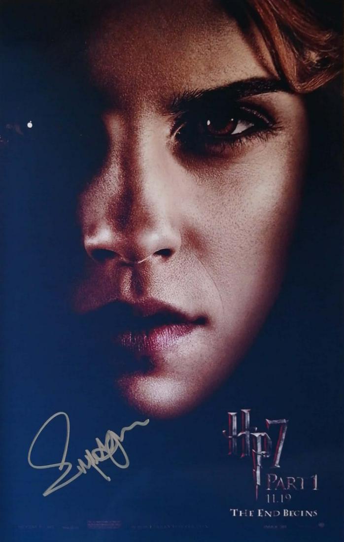 Emma Watson Harry Potter Deathly Hallows 1 Photo Signed: Autographed by: Emma Watson Size: 8" x 10" Our company has been collectibles business since 2008. All items are unique and valuable for all the collectors. Our company is all online based and will be 