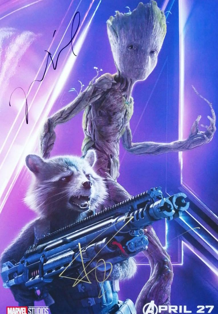 Avengers Infinity War Vin Diesel Bradley Cooper SIGNED: Autographed by: Vin Diesel, Bradley Cooper Size: 8" x 10" Our company has been collectibles business since 2008. All items are unique and valuable for all the collectors. Our company is all online bas