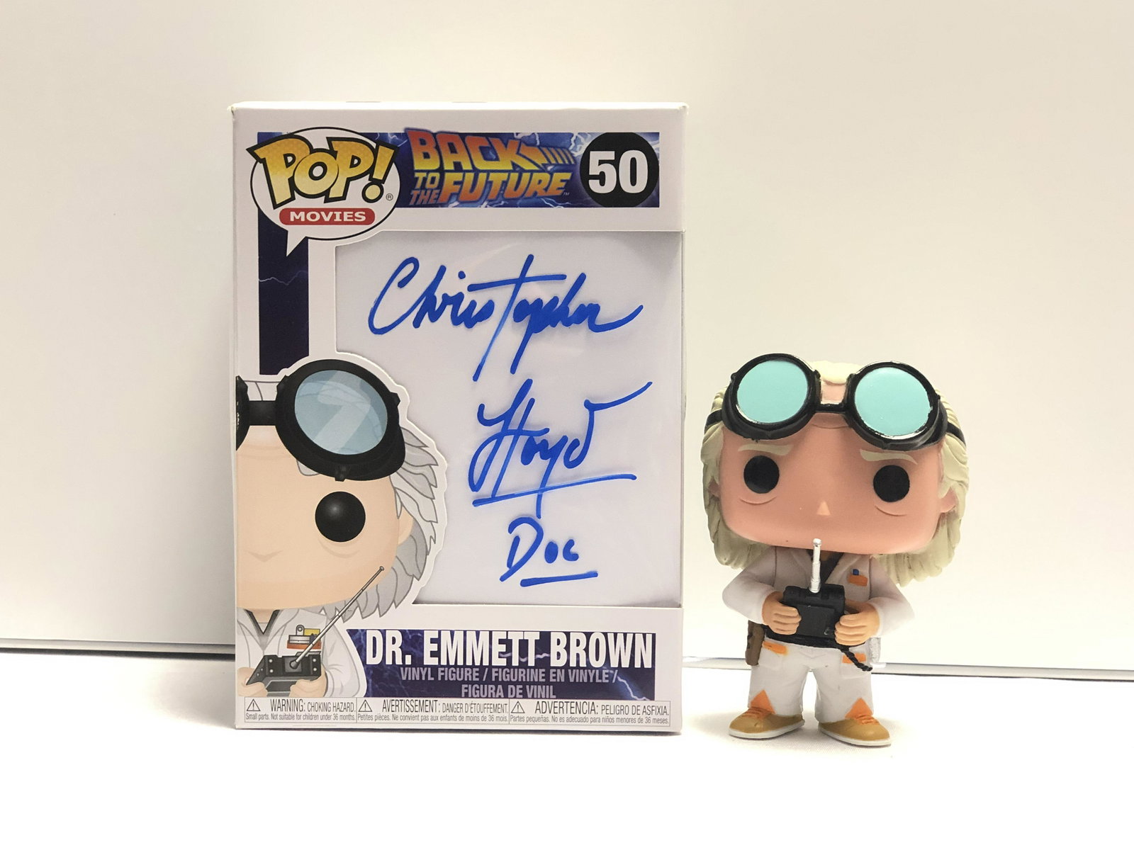 Back to the Future Dr. Emmett Brown Christopher Lloyd: Autographed by: Christopher Lloyd Our company has been collectibles business since 2008. All items are unique and valuable for all the collectors. Our company is all online based and will be shipping 