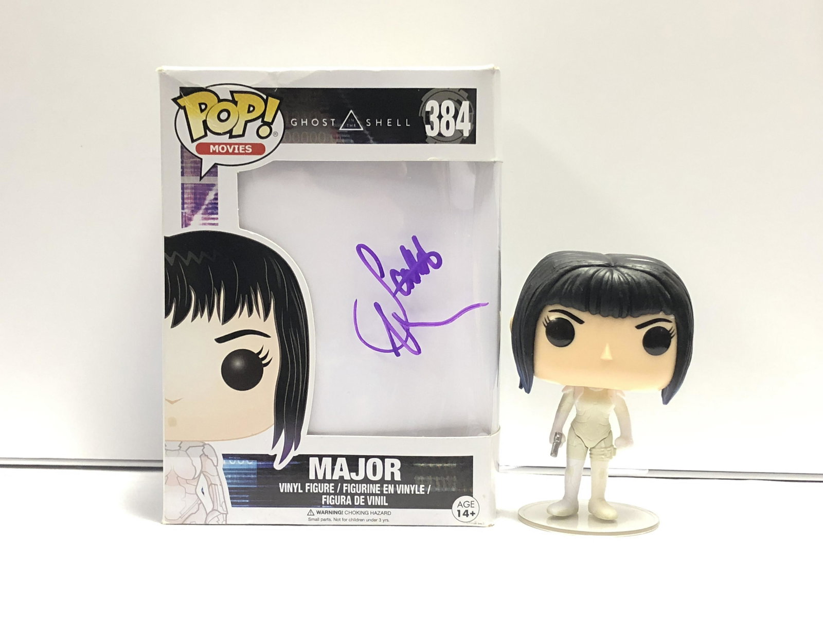 Ghost in the Shell Major Scarlett Johansson Funko Pop: Autographed by: Scarlett Johansson Our company has been collectibles business since 2008. All items are unique and valuable for all the collectors. Our company is all online based and will be shipping