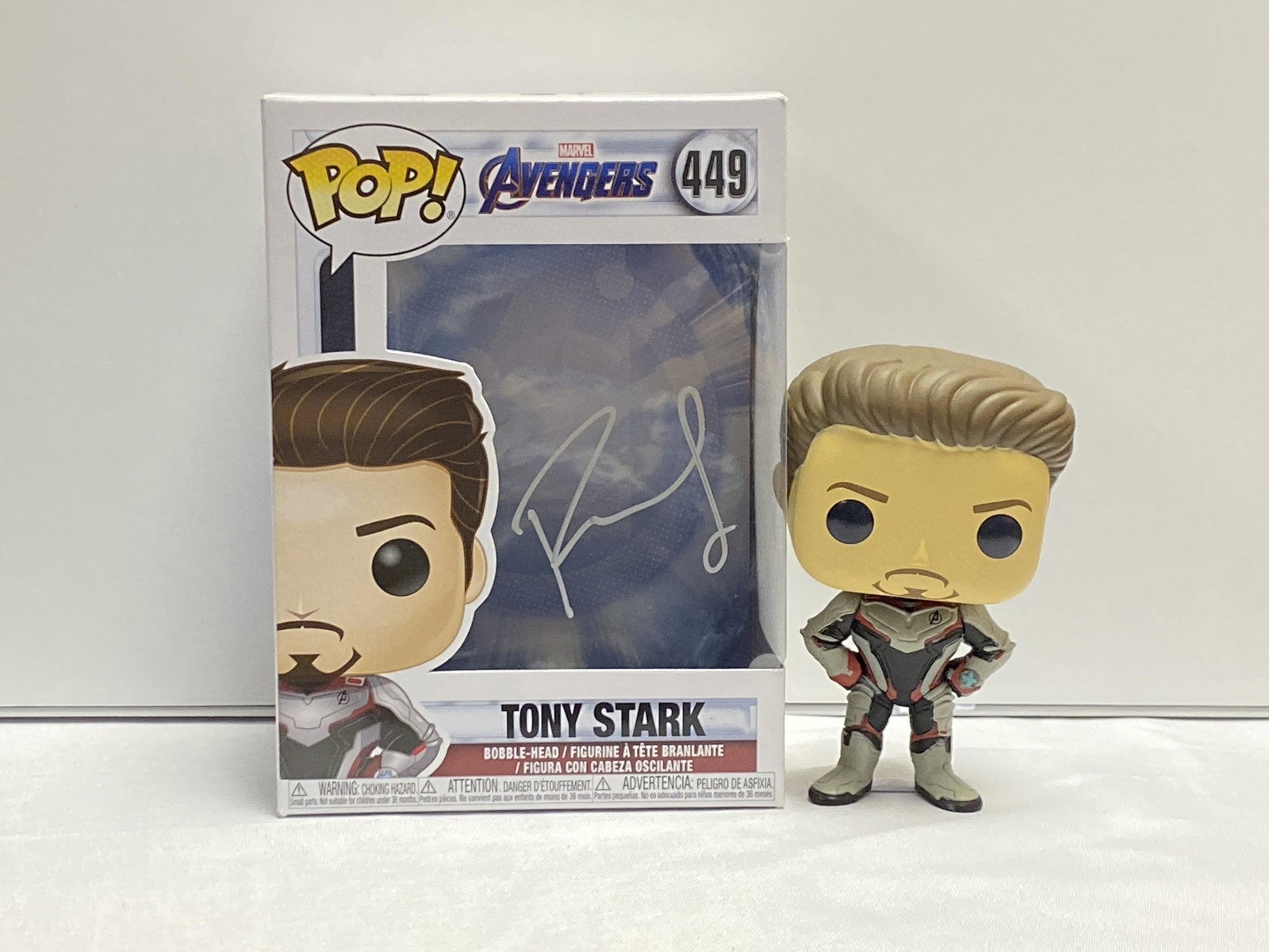 Avengers Iron Man Tony Stark Robert Downey Jr. Funko: Autographed by: Robert Downey Jr. Our company has been collectibles business since 2008. All items are unique and valuable for all the collectors. Our company is all online based and will be shipping 