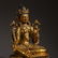 TIBETAN GILT BRONZE LOTUS HAND GUANYIN SEATED BUDDHA - 4