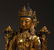 TIBETAN GILT BRONZE LOTUS HAND GUANYIN SEATED BUDDHA - 8